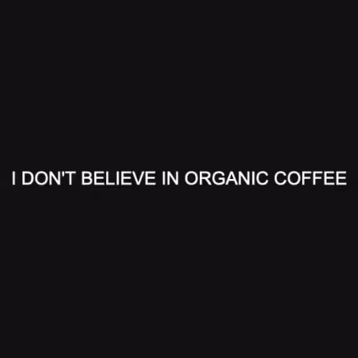 I DON'T BELIEVE IN O...