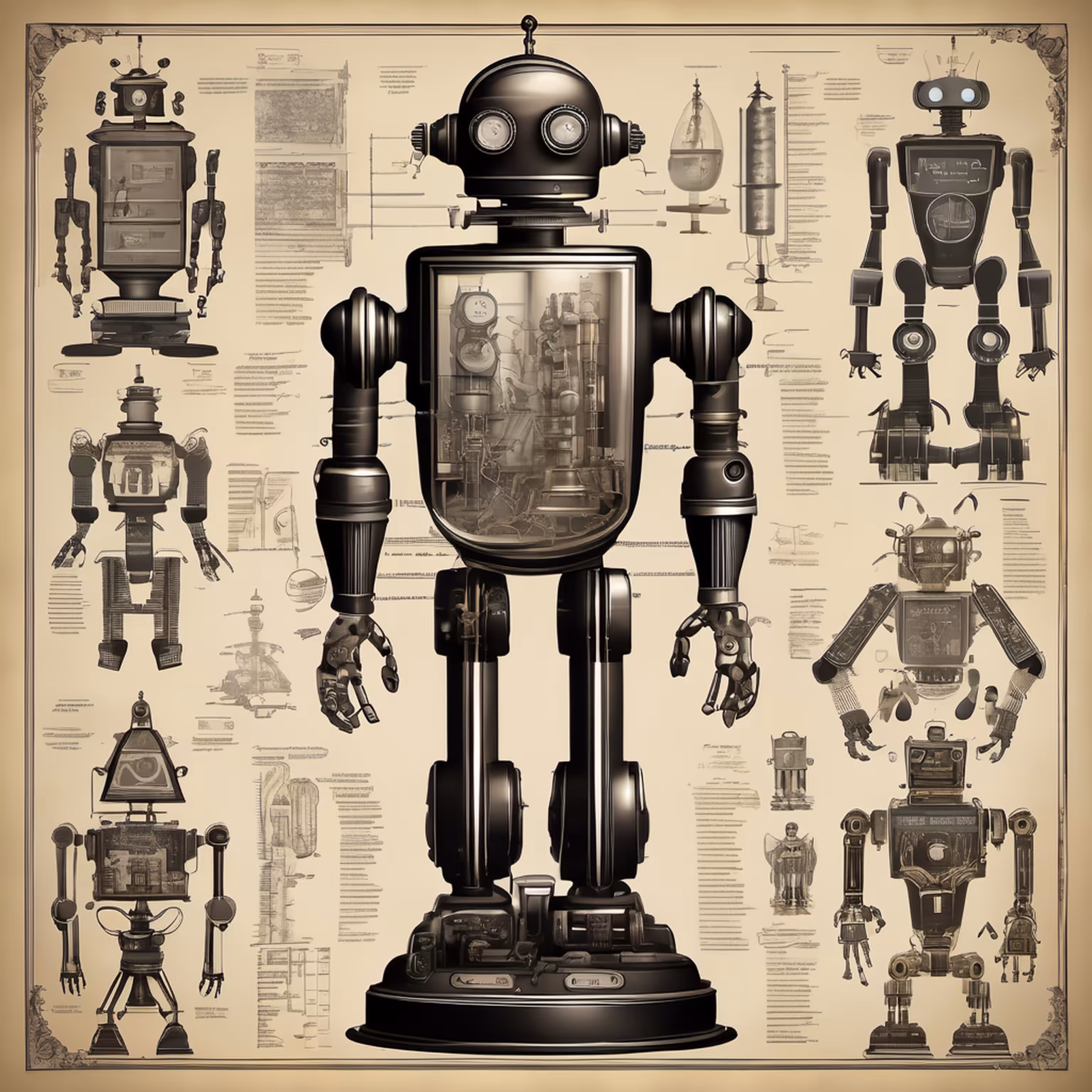 STUDIES ON ROBOTS - 19TH CENTURY #11