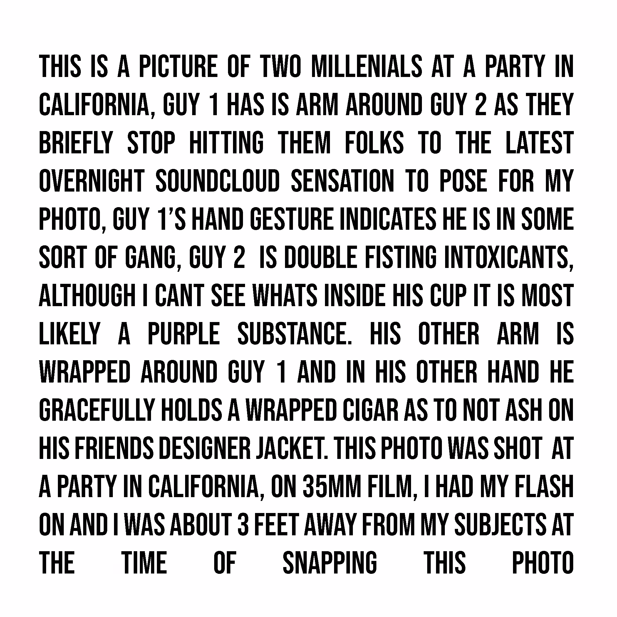 Conceptual Party Photograph