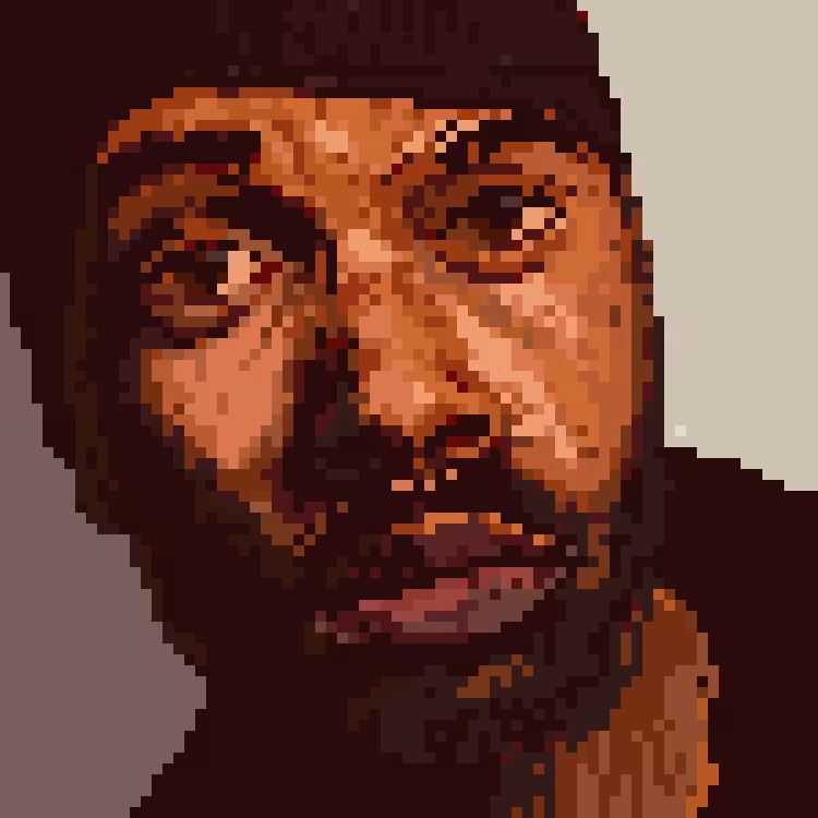 Masta Killa Pixel Portrait