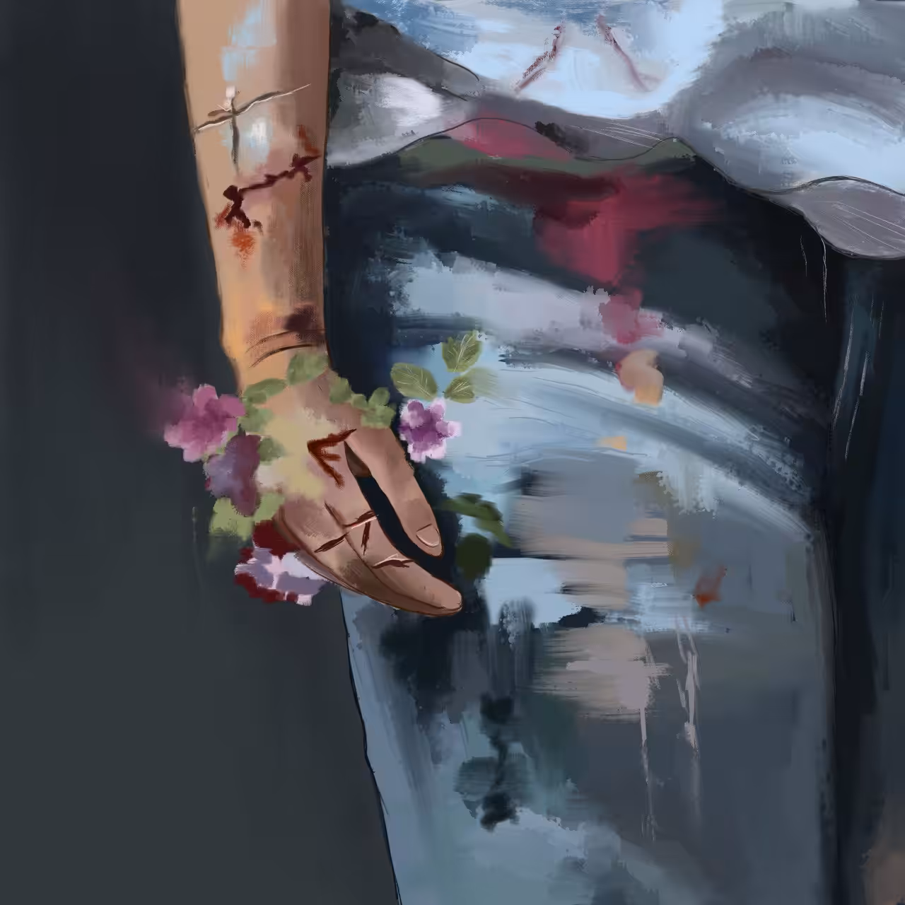 And flowers will sprout through the wounds