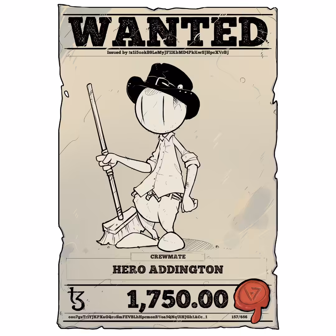 HERO ADDINGTON | TEZOS PIRATE 157/666