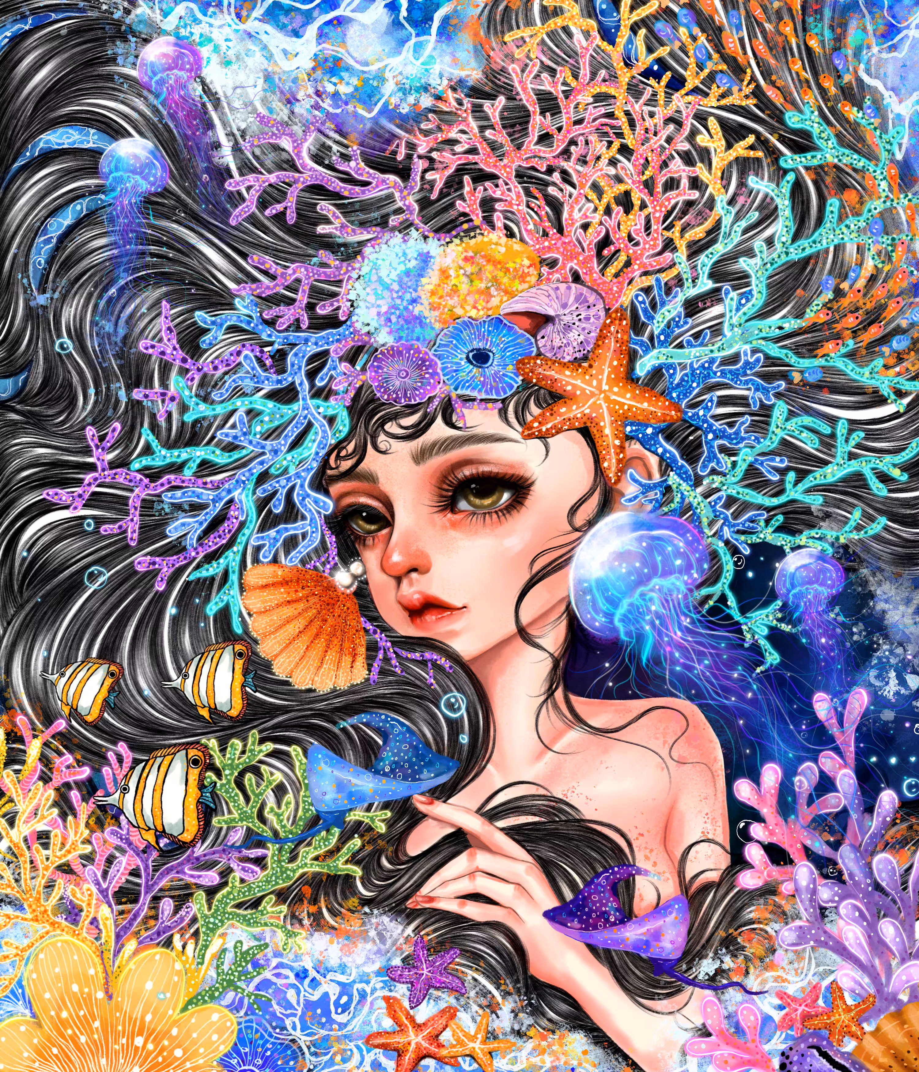 Sea life art.