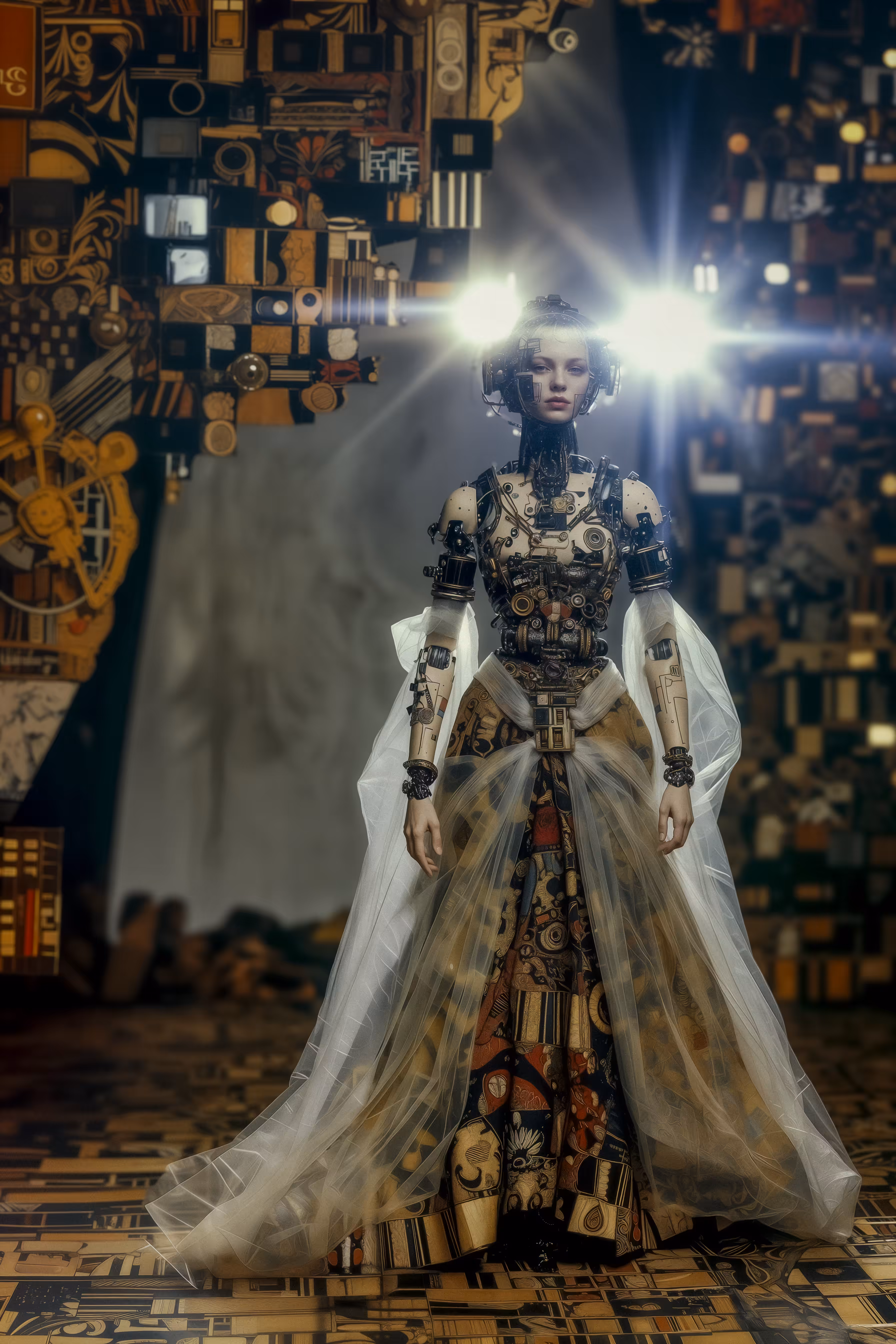 The Adorned Cyborg Commander at the Promotion Ceremony