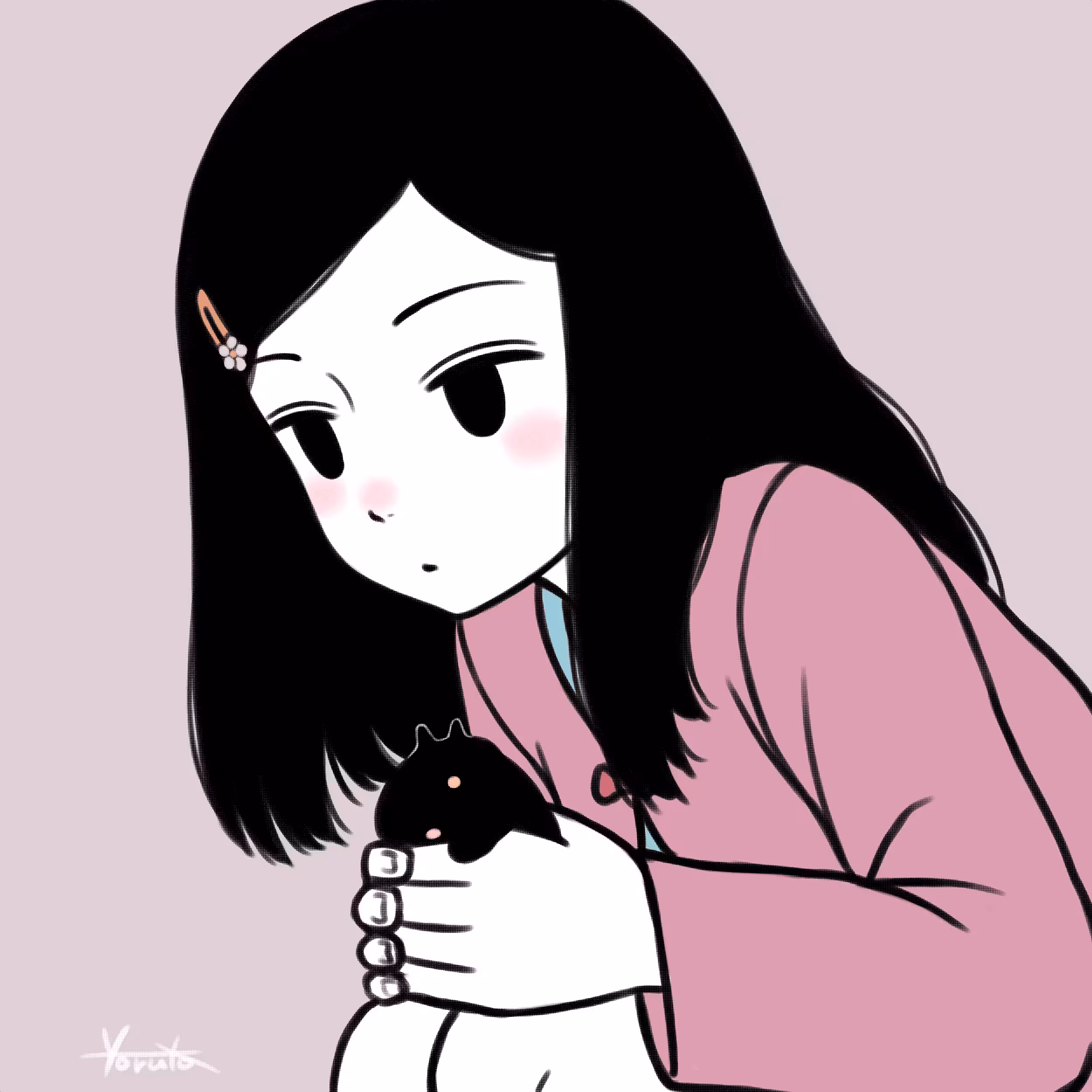 Girl and strange creature 16