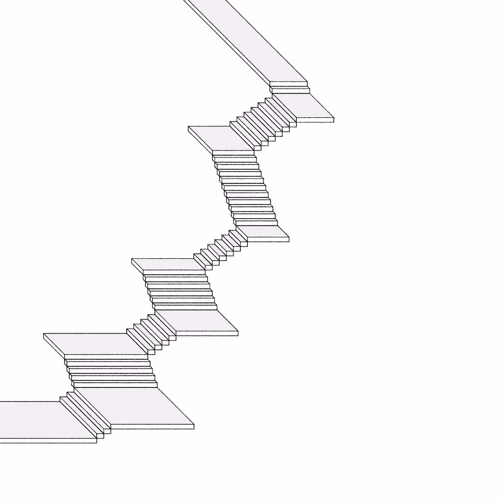 Stairs in a room #22