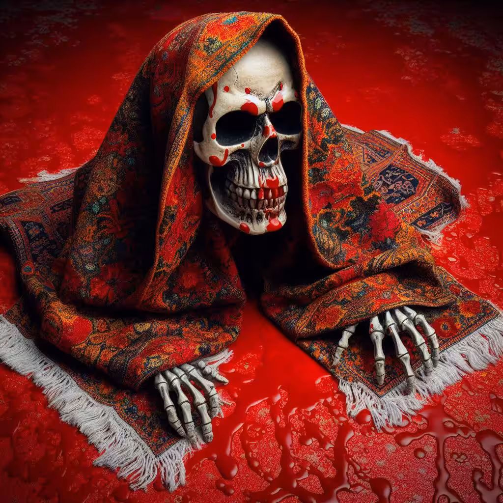 persian style bloody skeleton