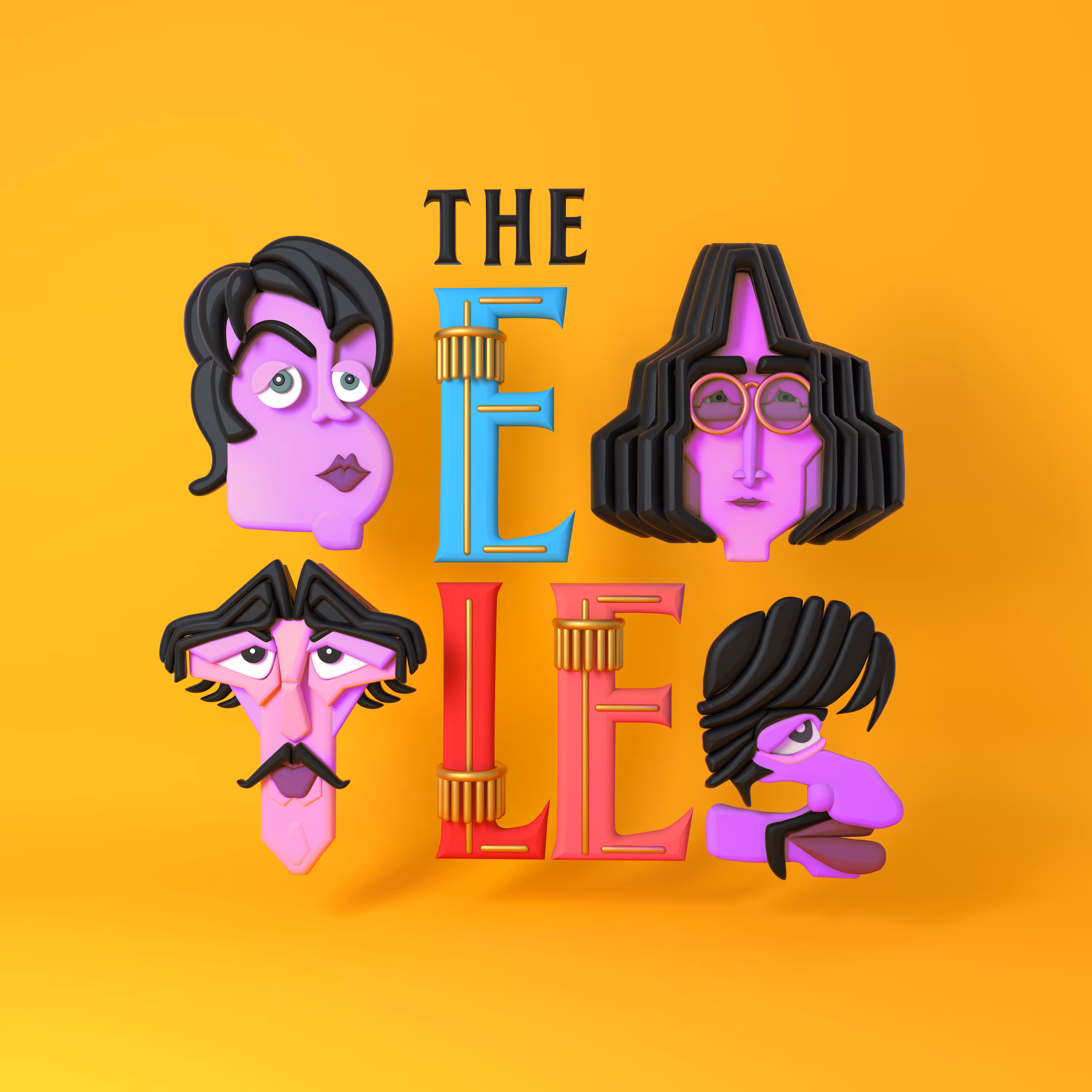 BEATLES lettering