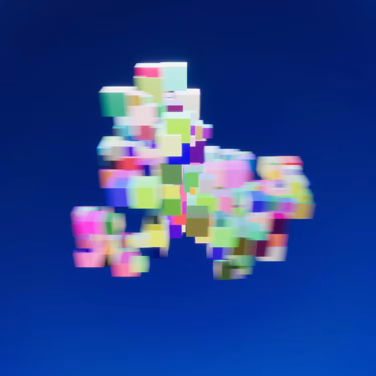 Iridescent Cubes #0001
