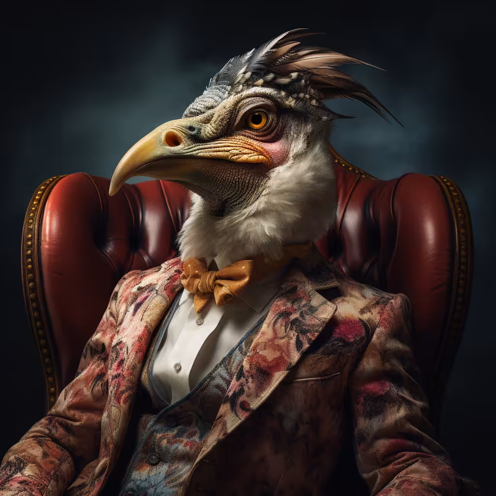 Aristocratic bird 