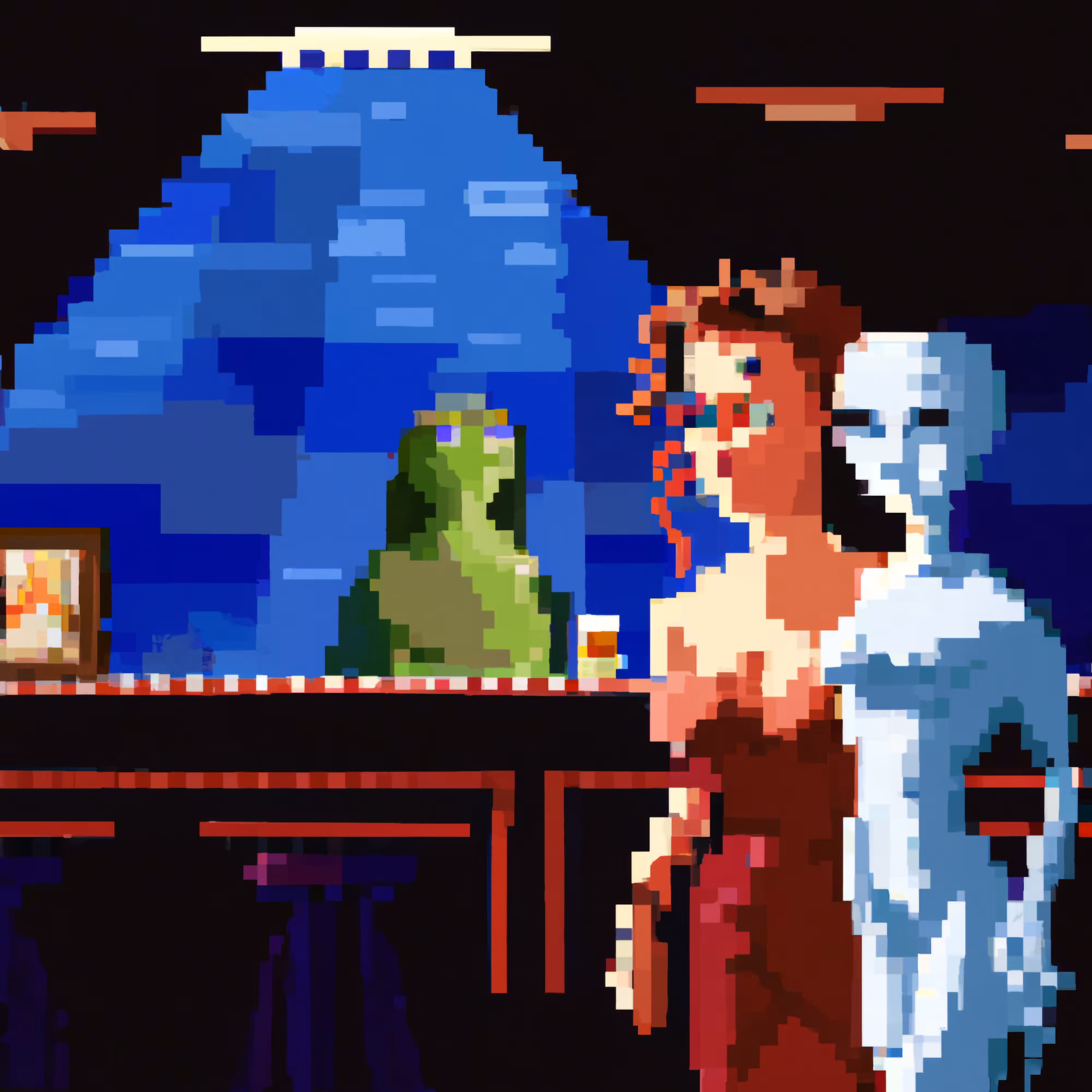 Mona Lisa Meets an Alien in a Bar #3: He She Him Her They Them