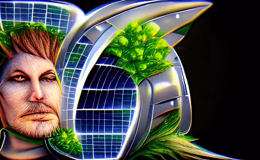 Solarpunk Portrait 2