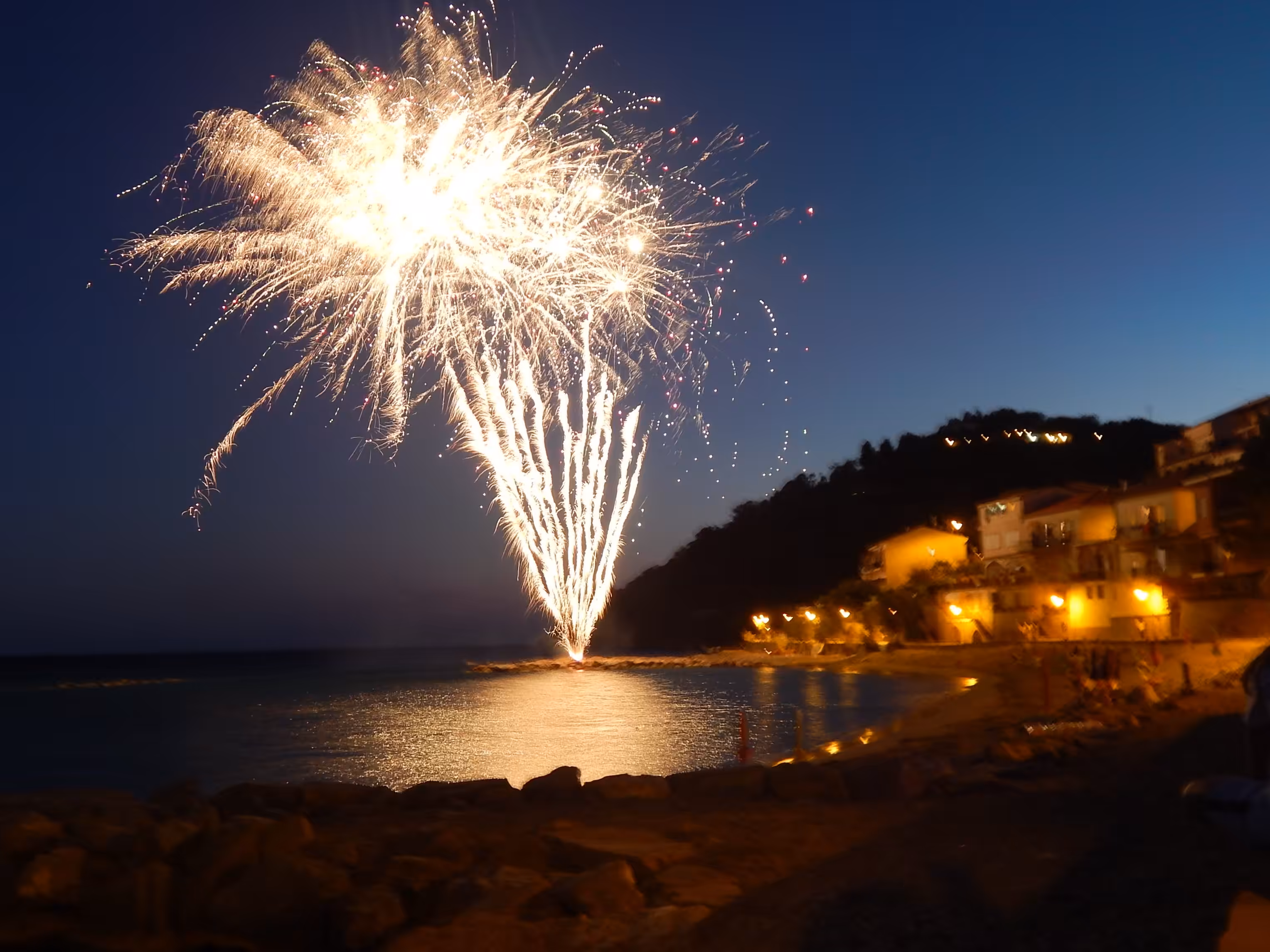 Fireworks on the shore #2
