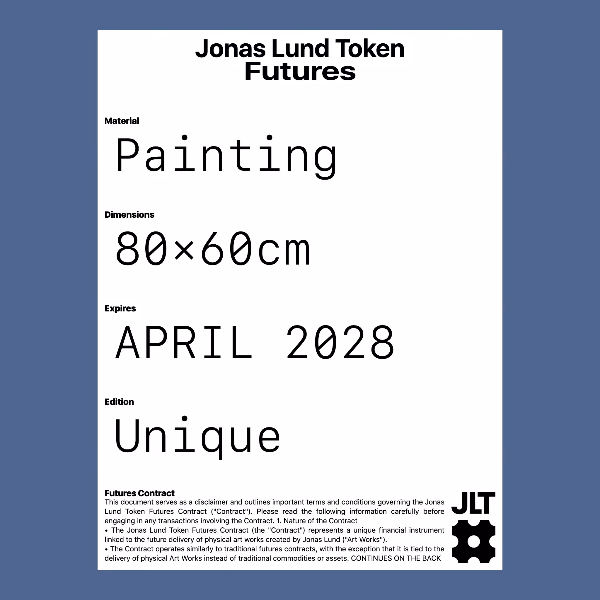 Jonas Lund Token Future #4