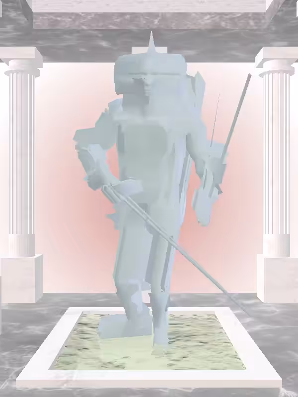 HeavenComputer: The Injured Matte Pale Green Man #3301