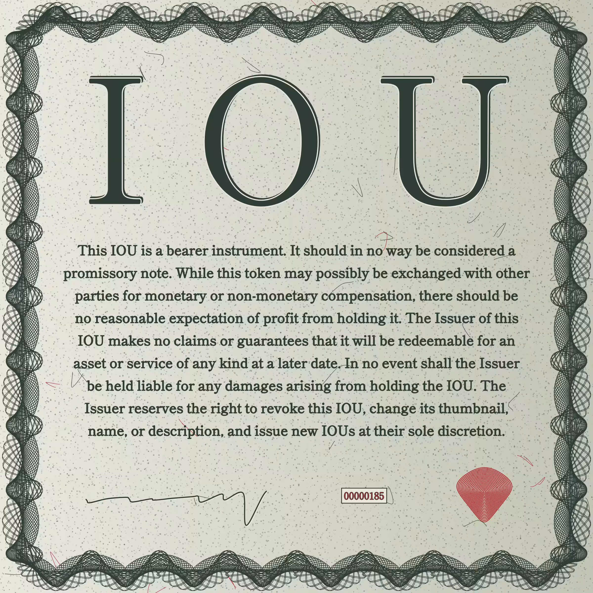 IOU #185