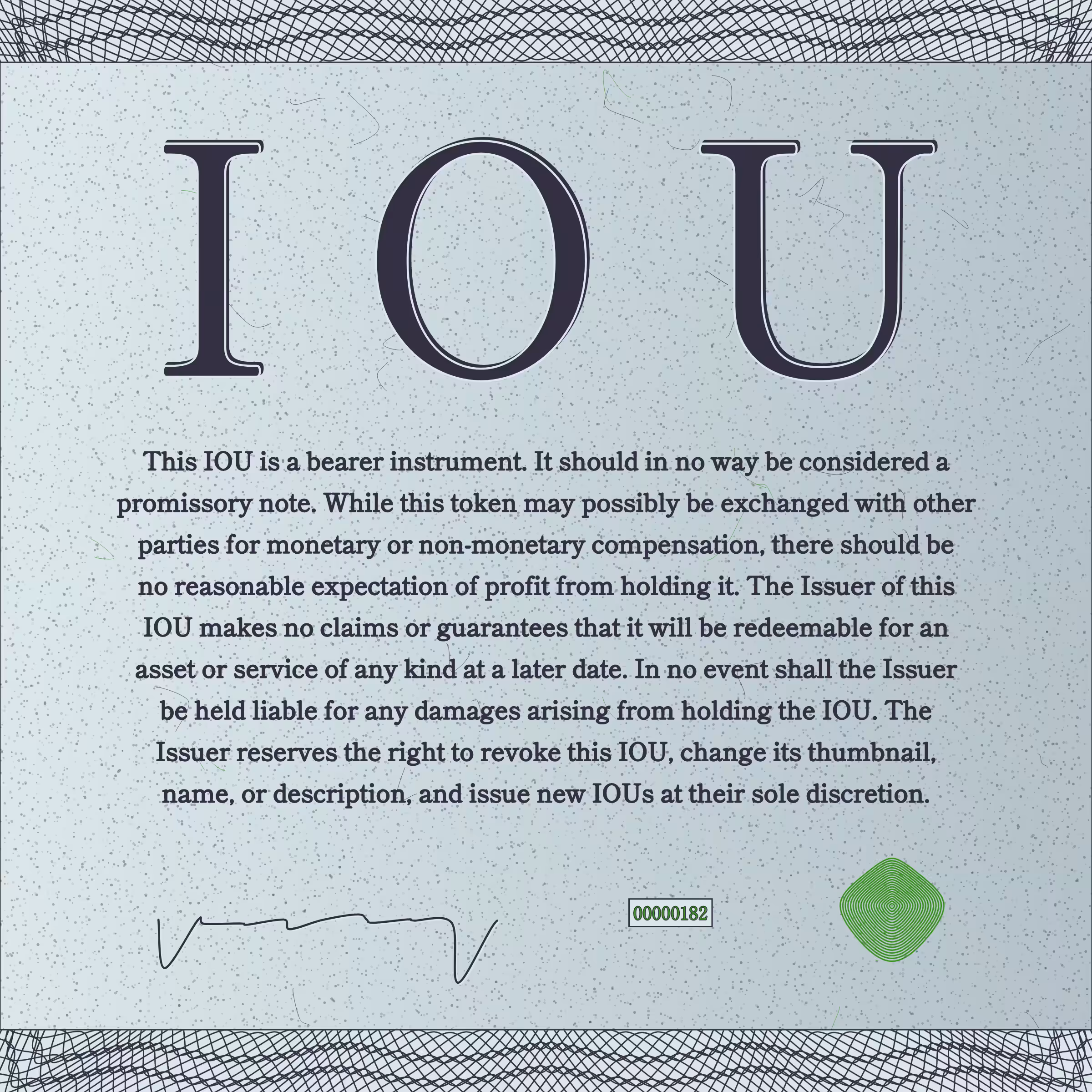IOU #182
