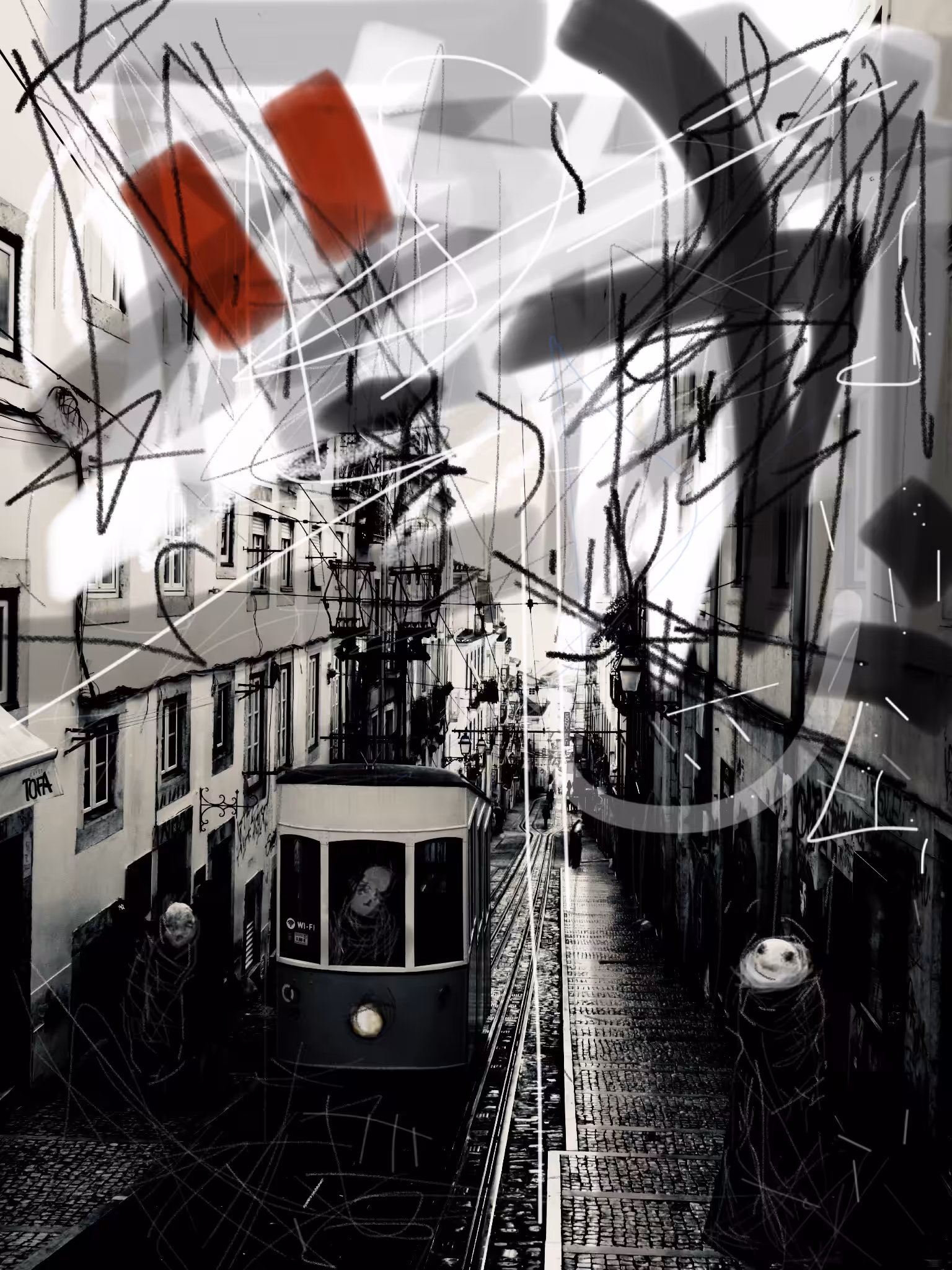 Shadows of Lisbon, sketch 1