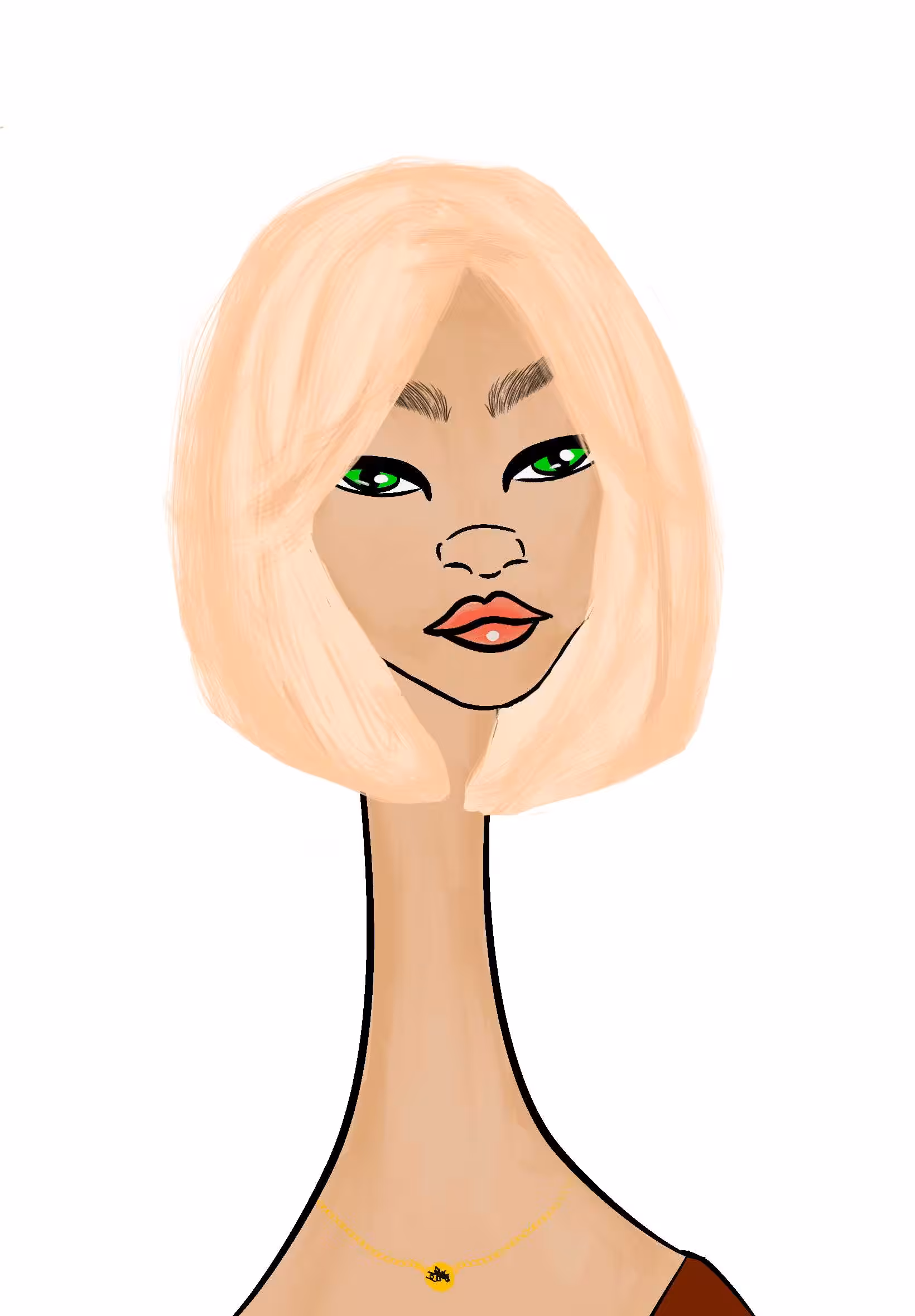 Long Neckie Ladies: Long Neckie Lady #1124