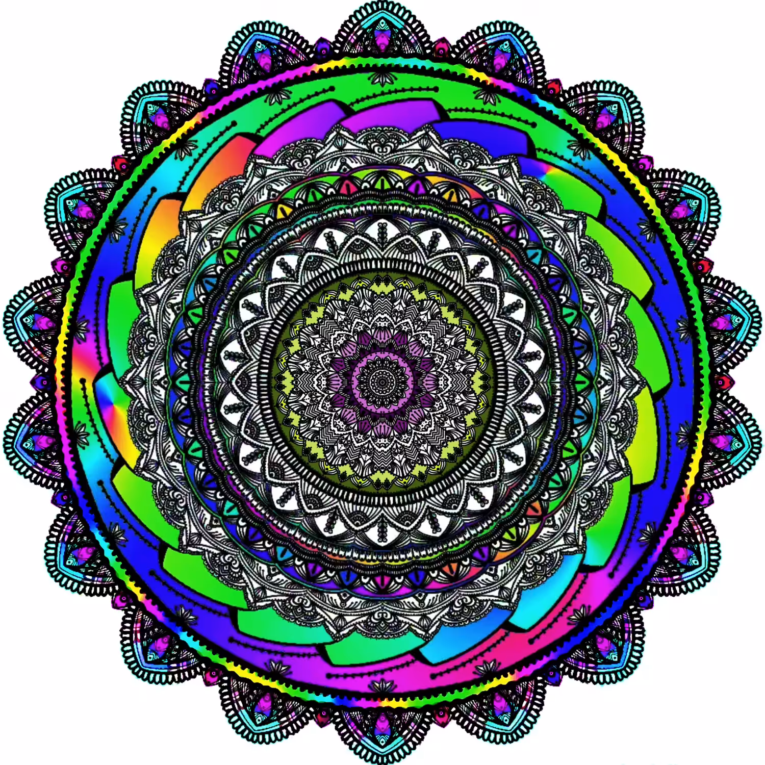 Mandala Art : Happiness