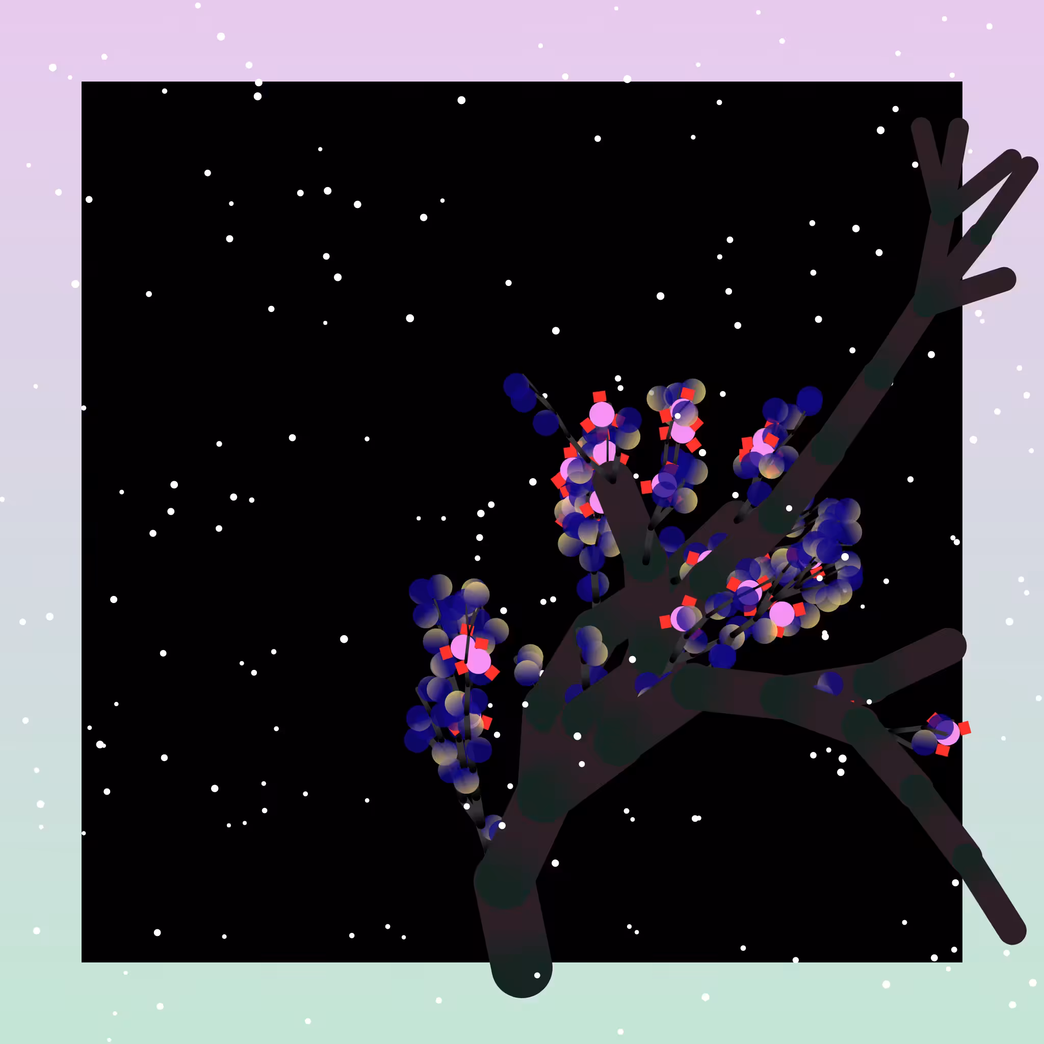 Some generative winter trees #1