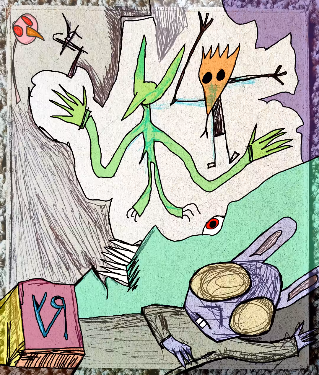 "Asleep and Dreaming" by Richard F. Yates (Holy Fool)