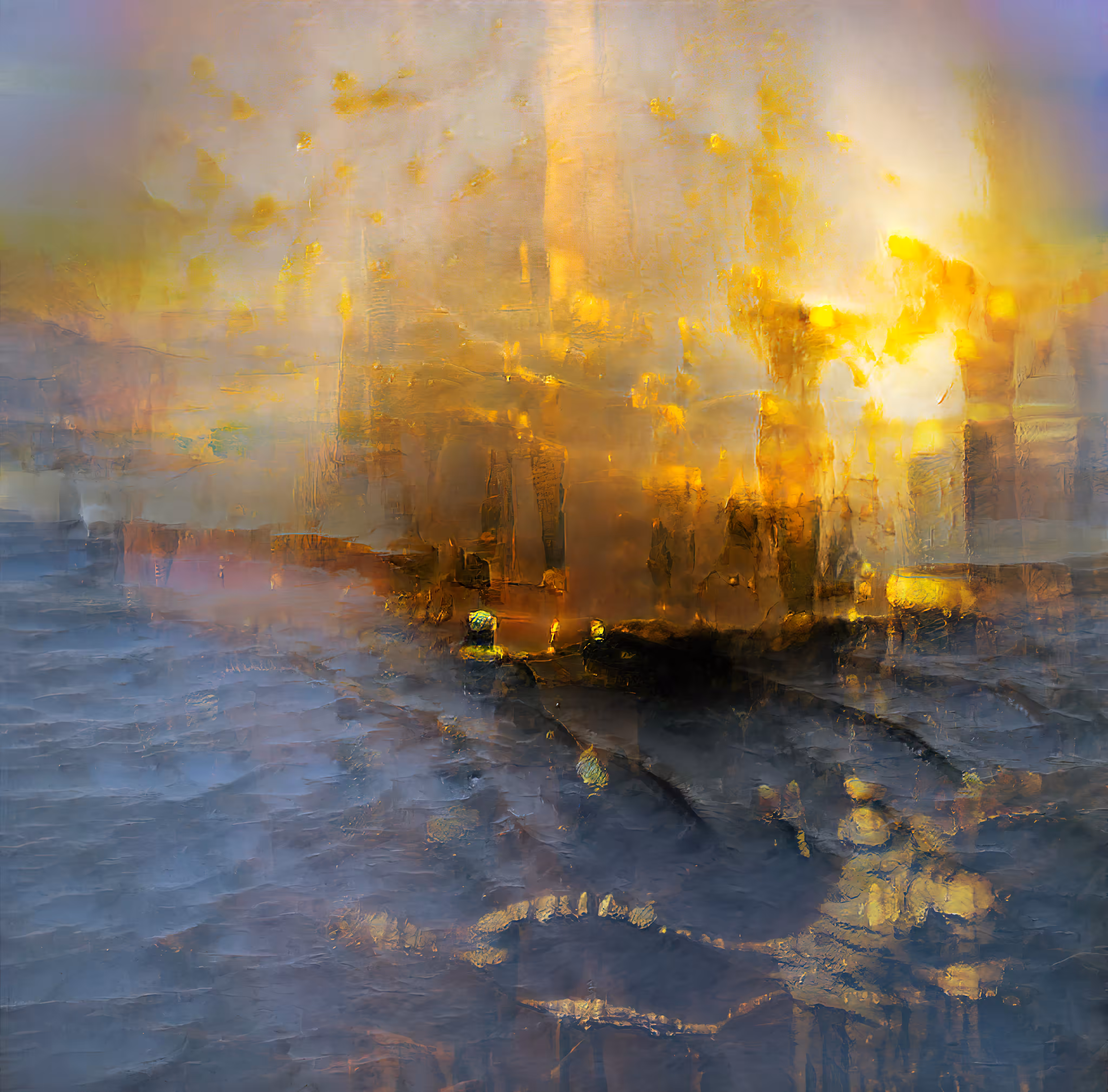 Tower On The Burning Sea