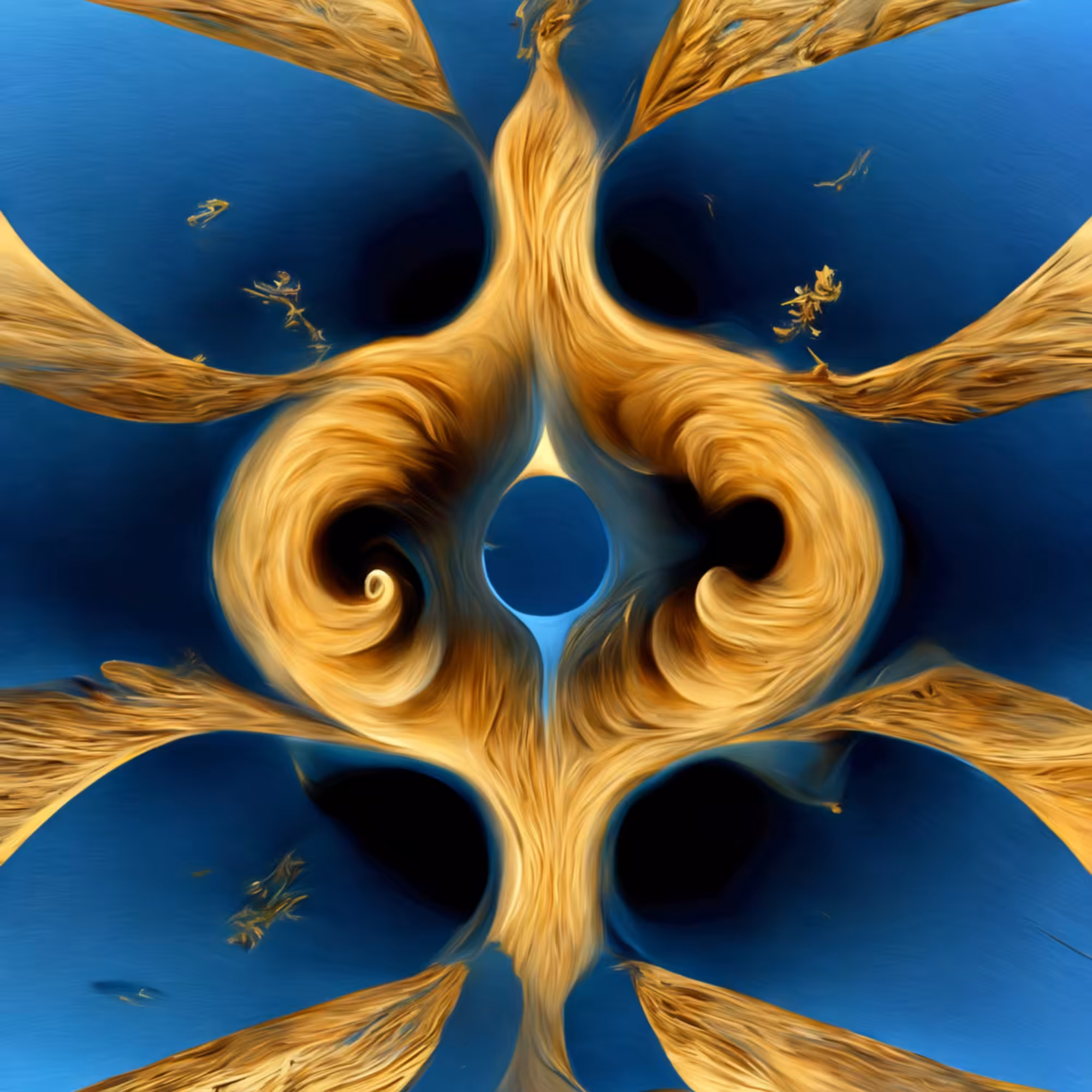 Julia fractal spinning in space #3