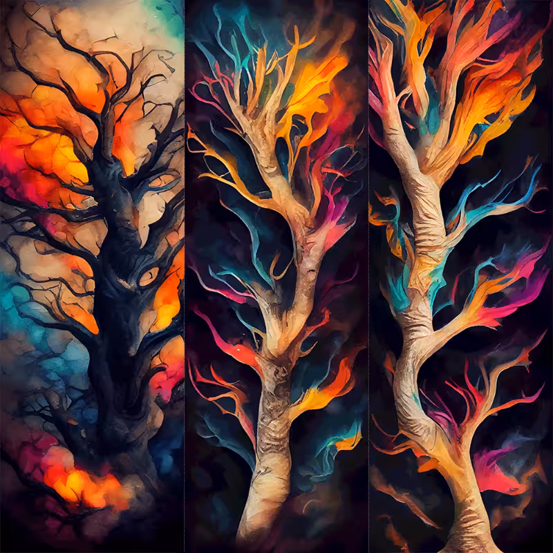 AI Psychedelic Forest #3