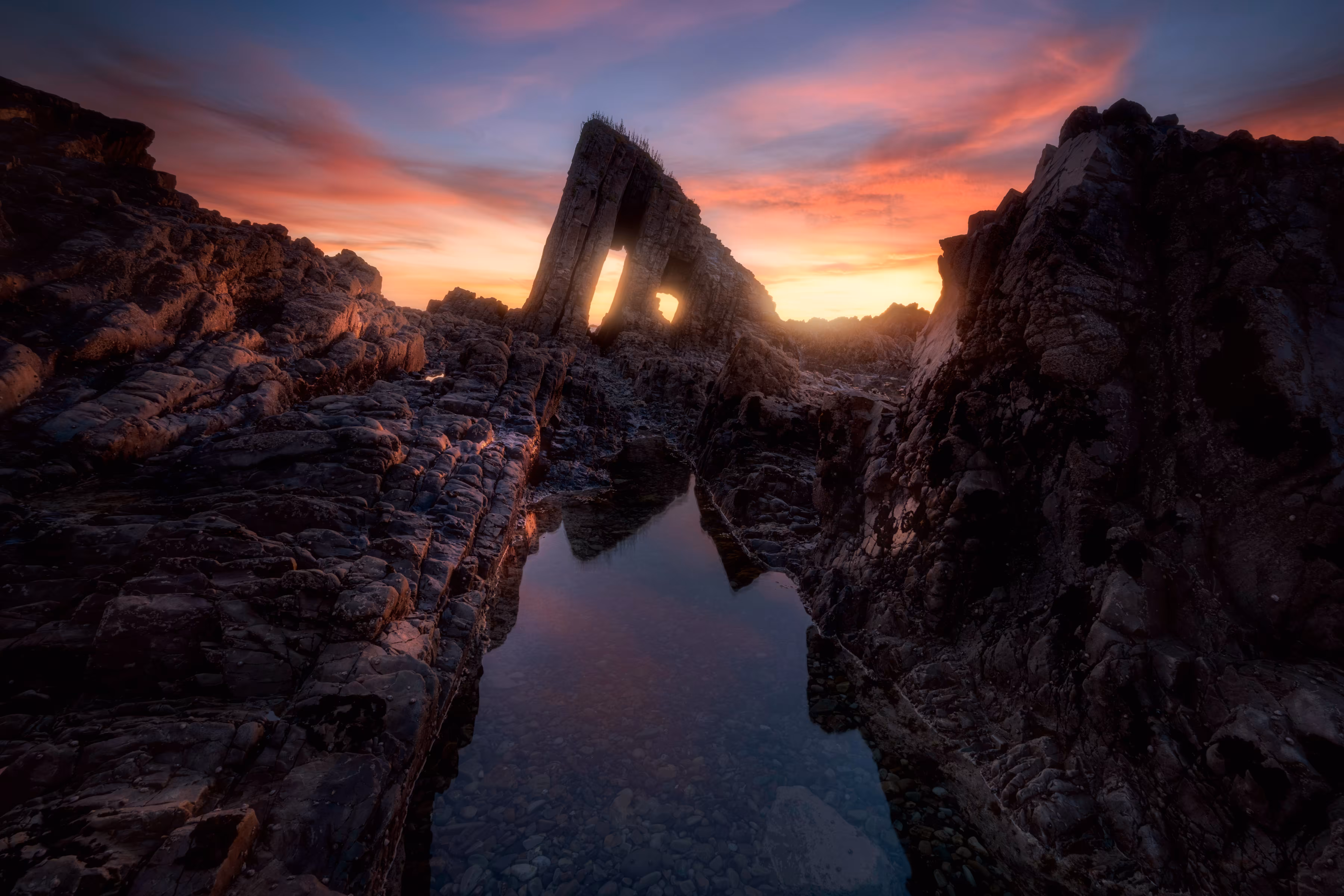 sunset in vallina