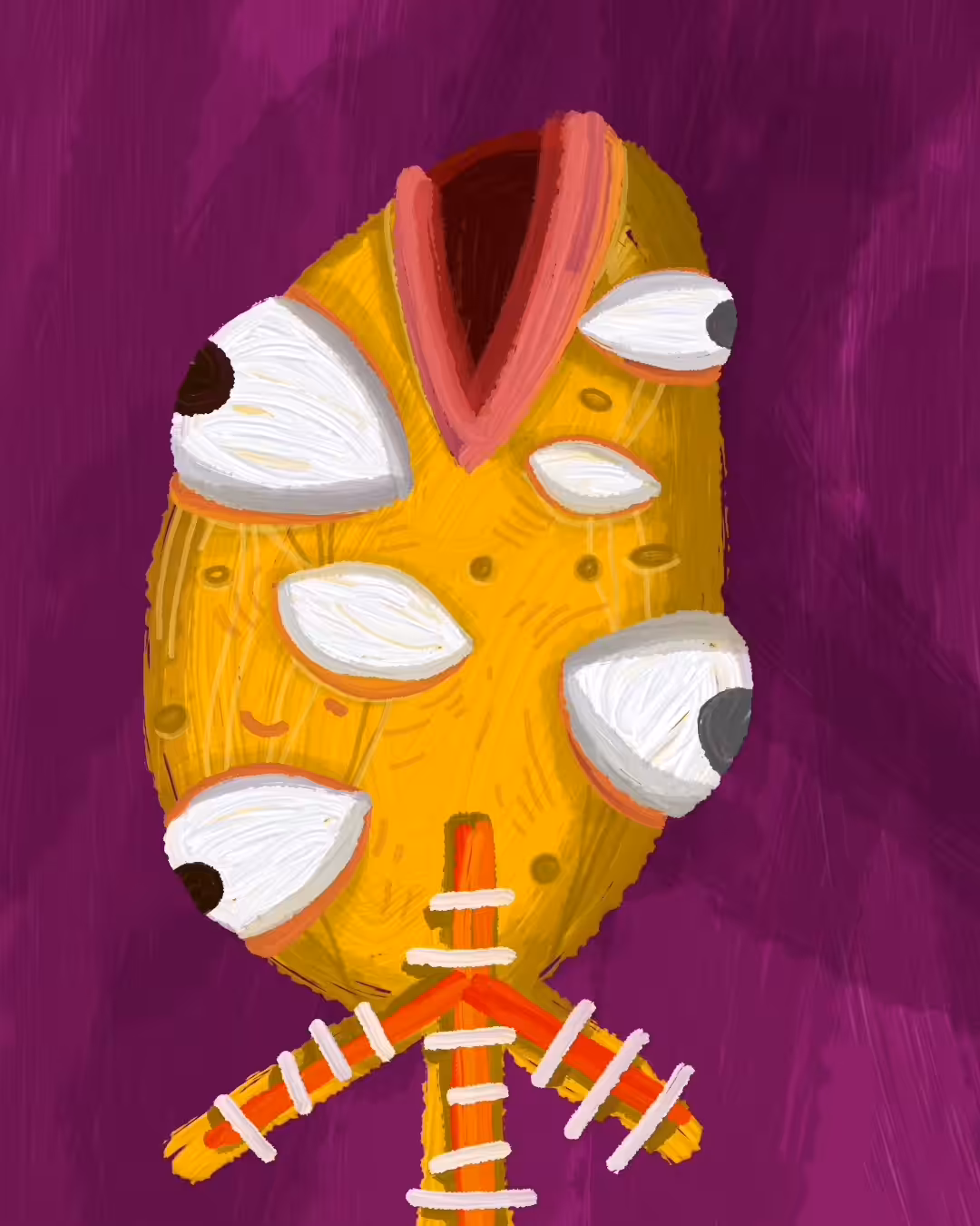 weird melon eyes