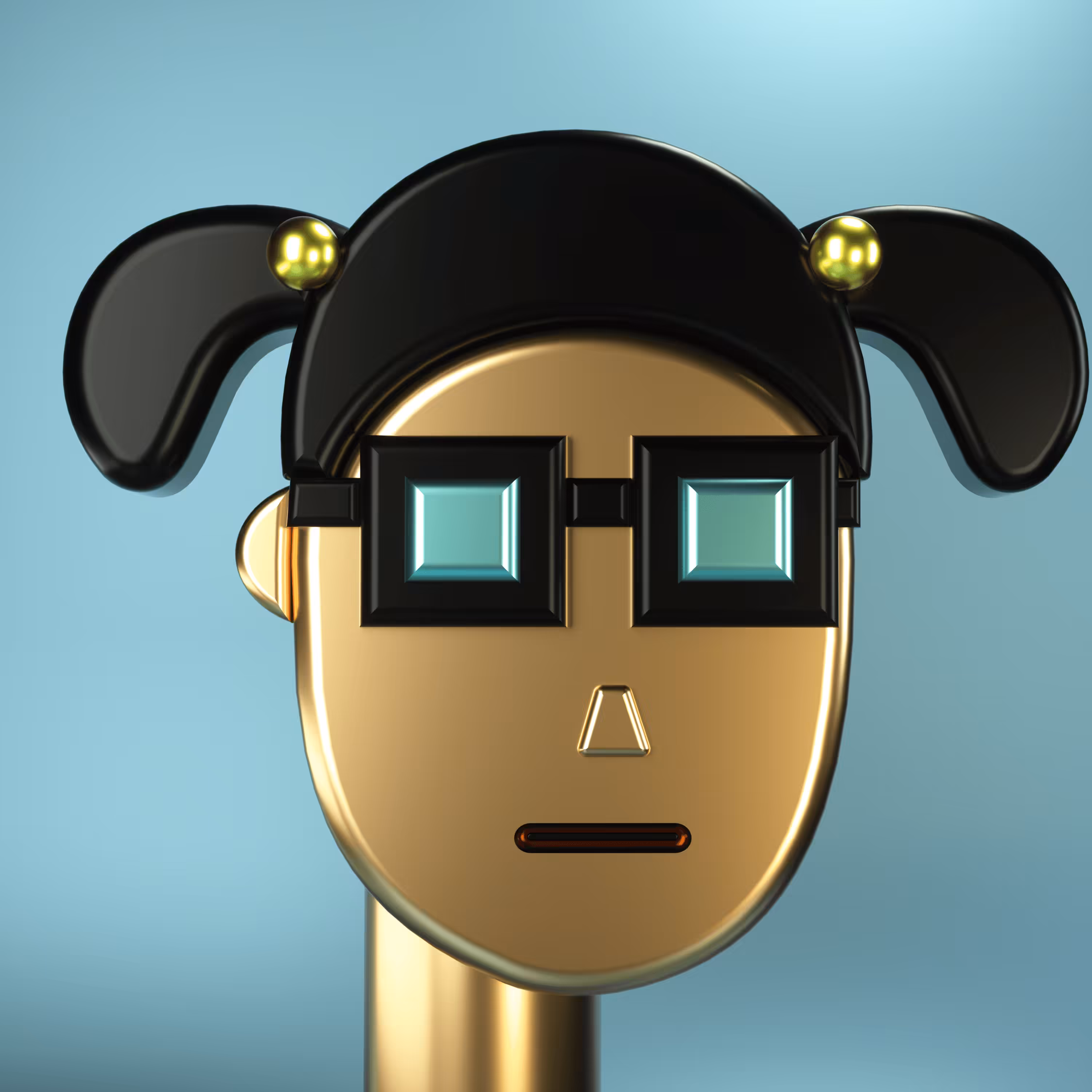 3D Chrome Punk #1084