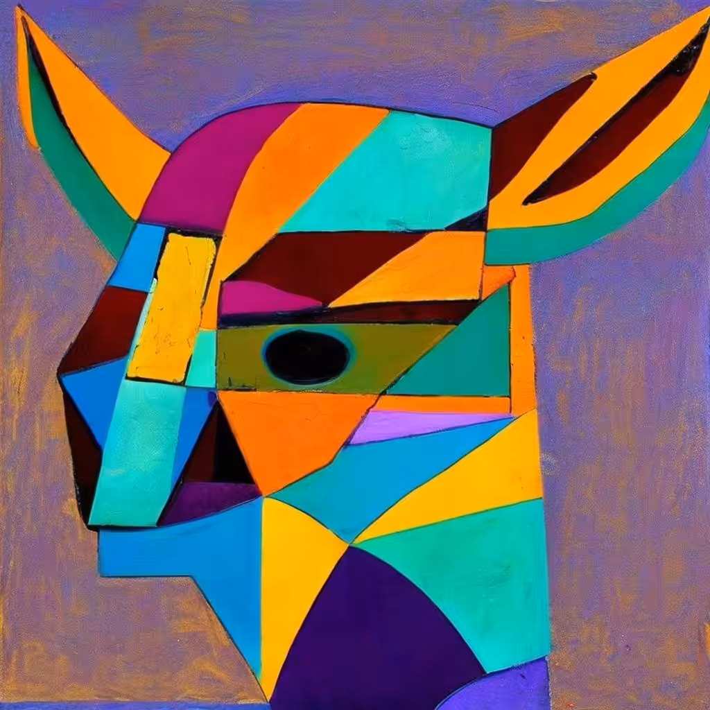 Cubist #10 (Deer)