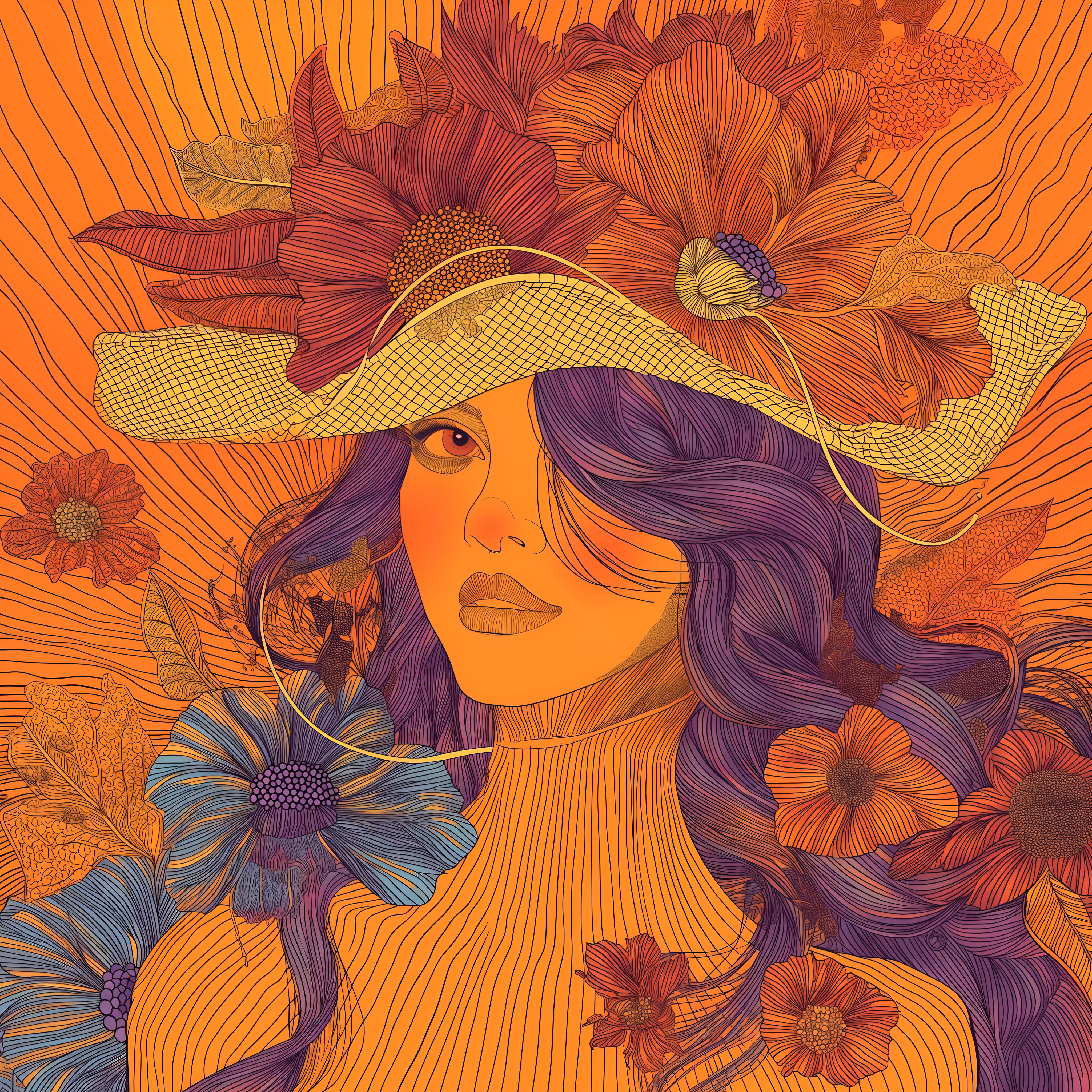 Orange flowers 