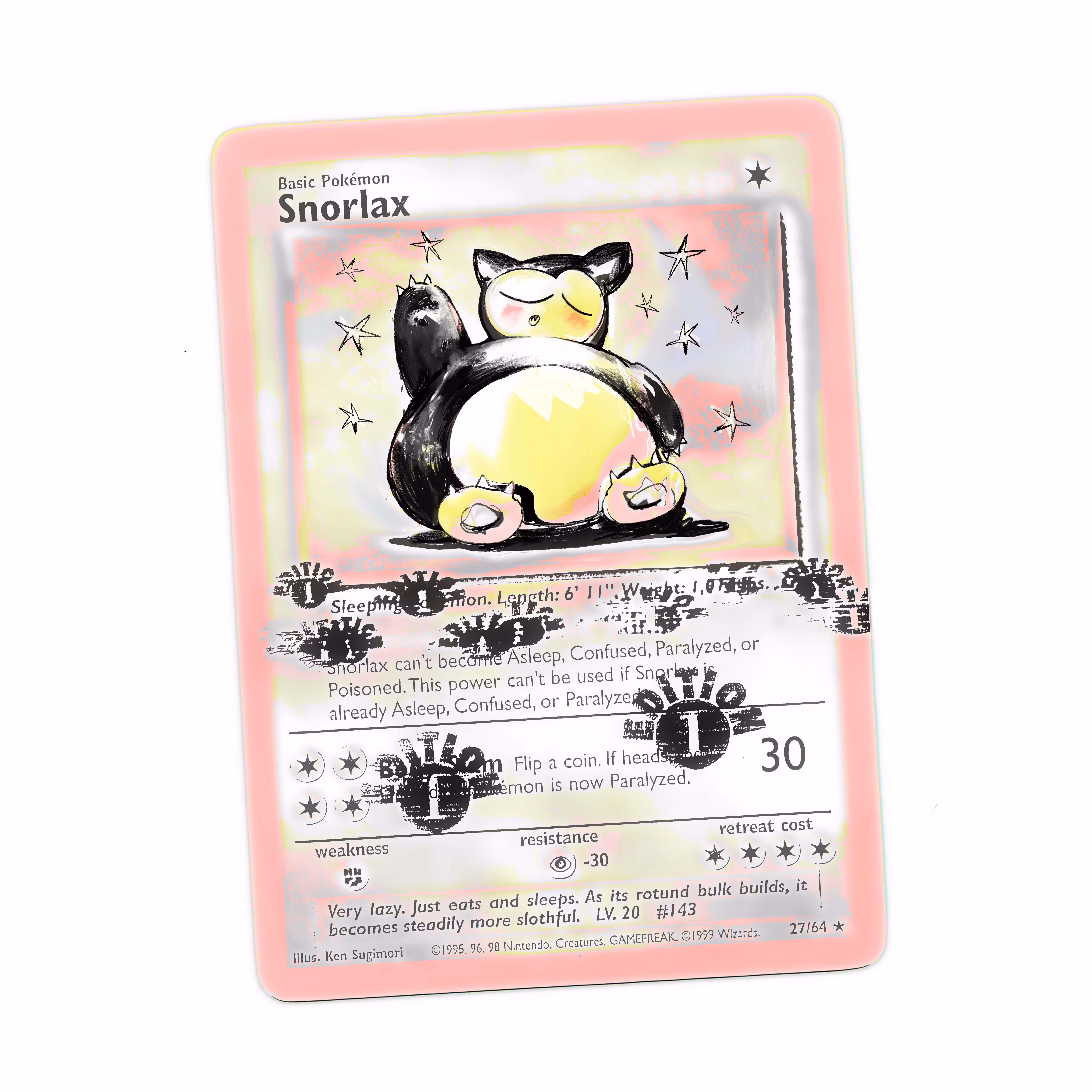 pink snorlax ①ˢᵗ edition 