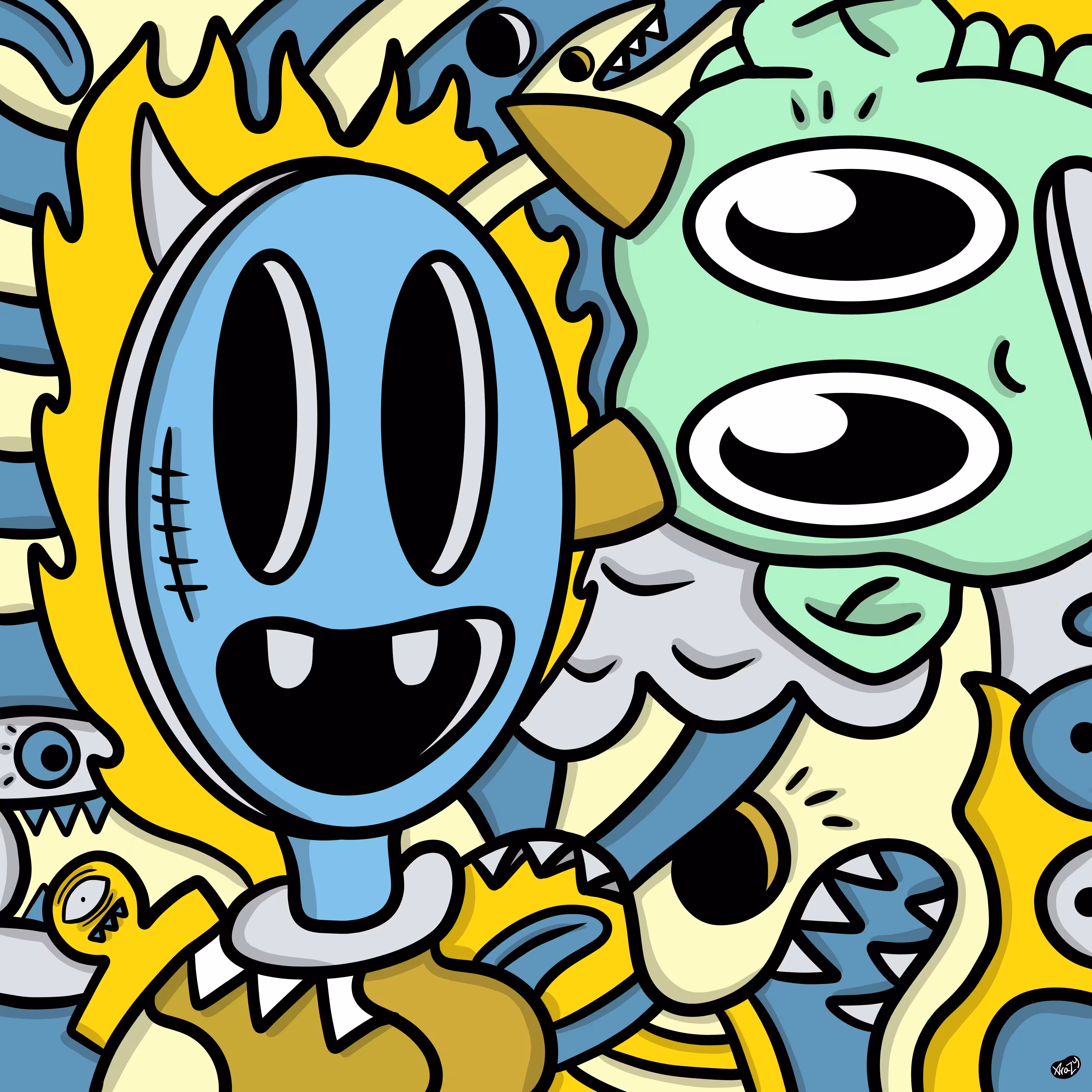 Squiggle Monster 049
