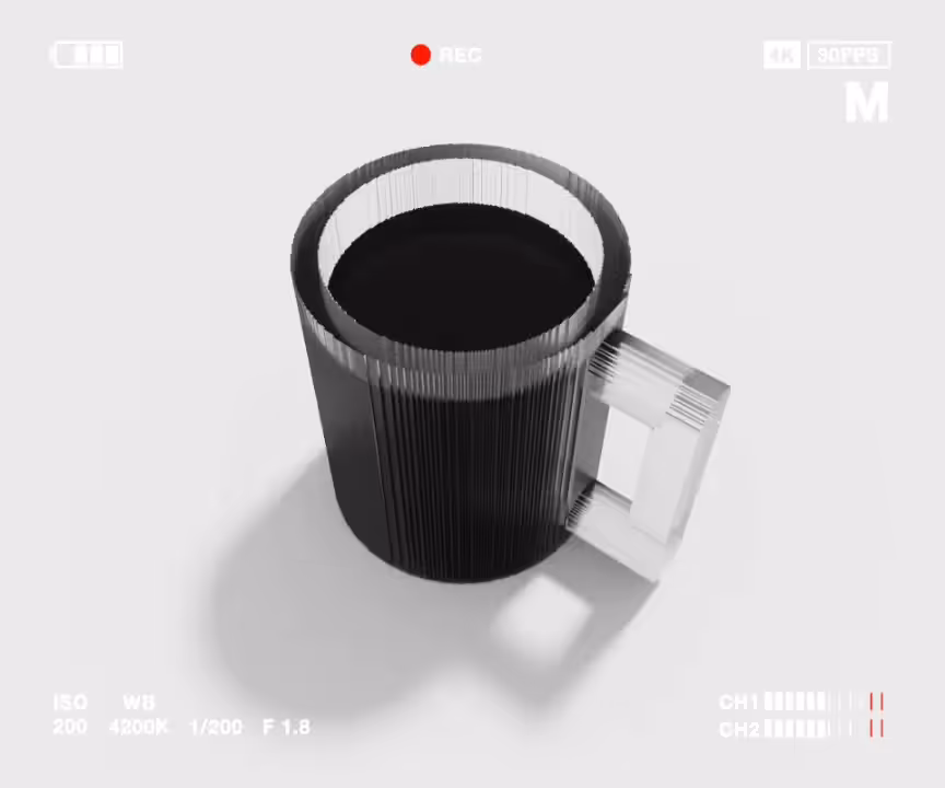 One cup of coffee