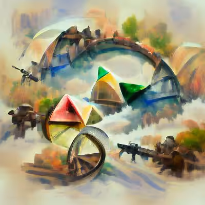 Circular Triangles at War. 