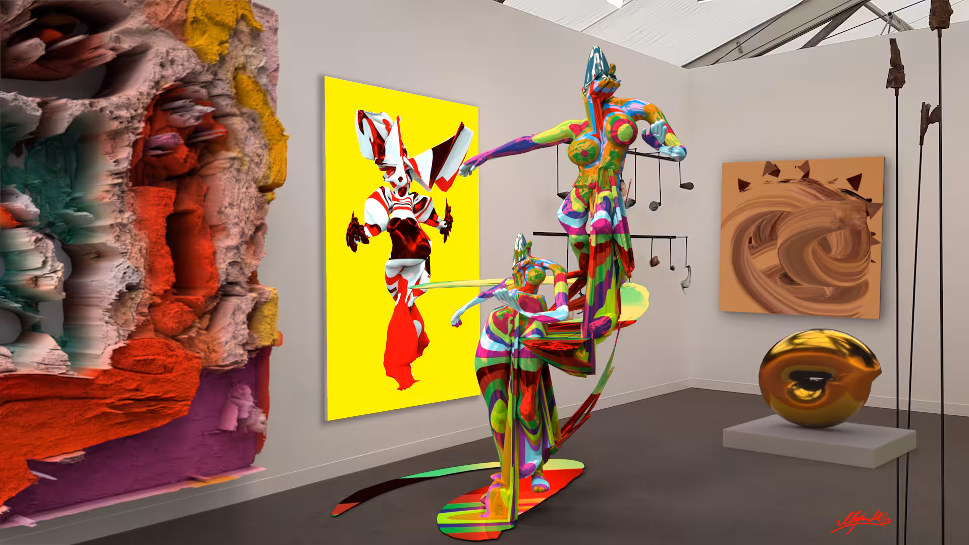MARJAN MOGHADDAM — ‘Glitched Odalisque Multibody from Frieze London 2019’, 2023