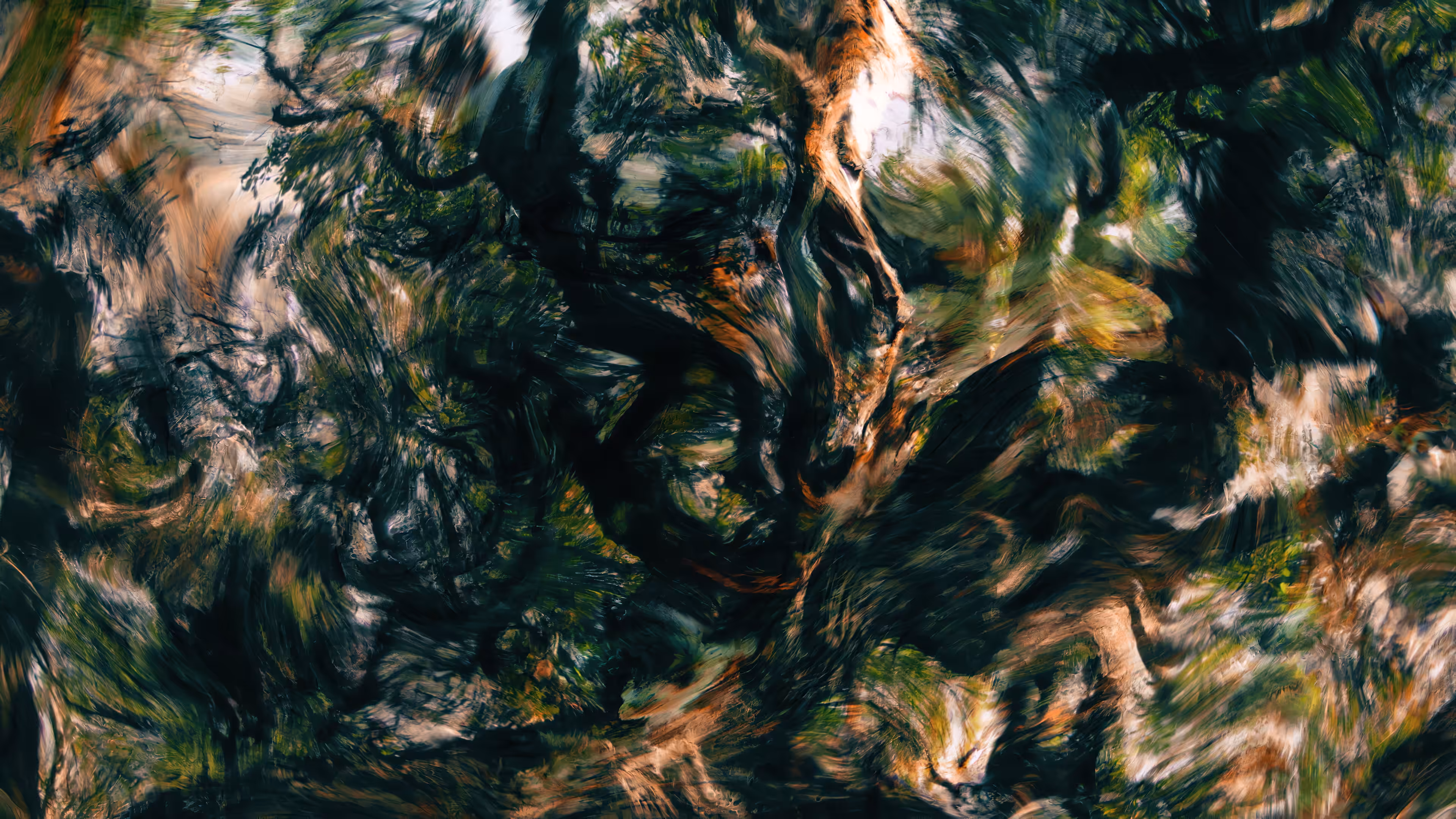 Pensive Tree // Agâh / Whirling Madrone in Green 