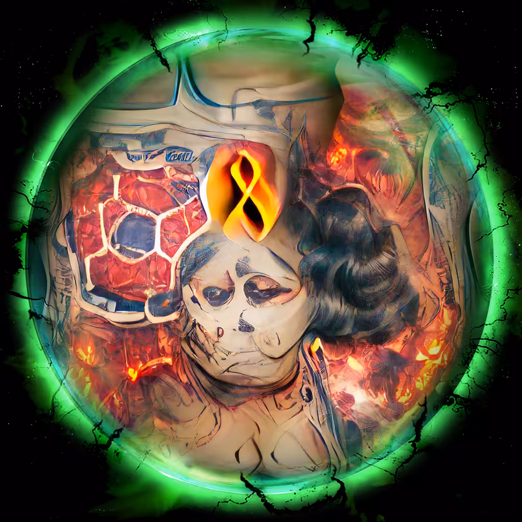 Flaming Skull