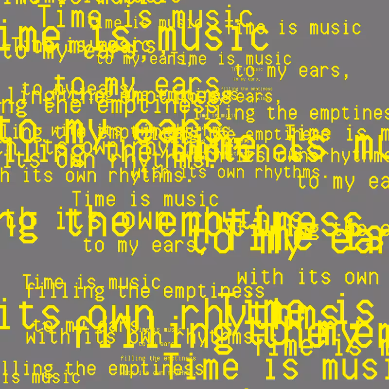 SOUND GROWS INTO SPACE #51