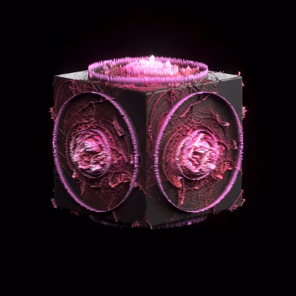 CUBE - CIRCLE GLITCH Style