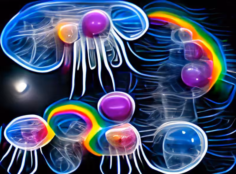 Abraham's First Works: Rainbow Moon Jellyfish