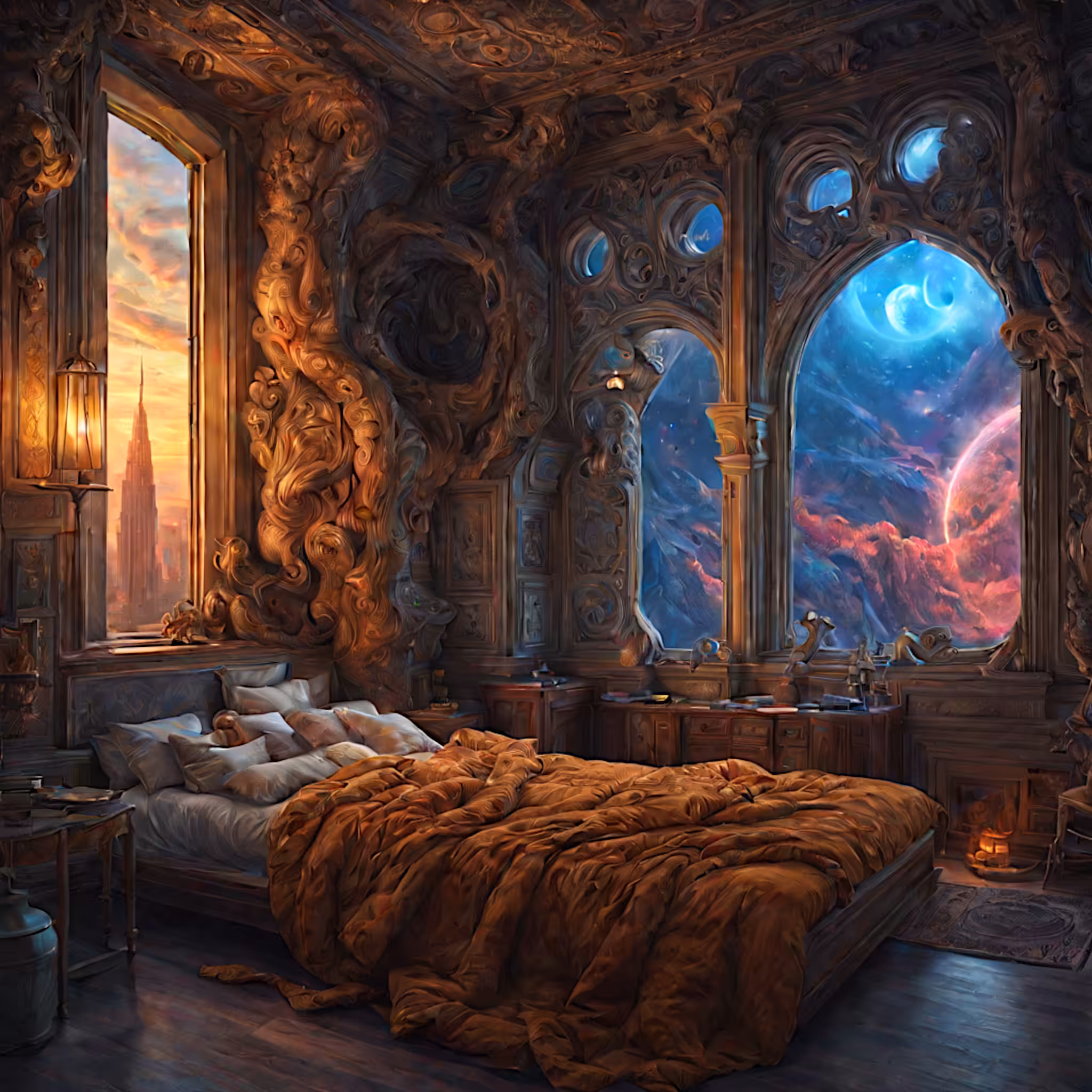 Bedtime Stories: "Dreams between city and galaxy: A journey through the night"