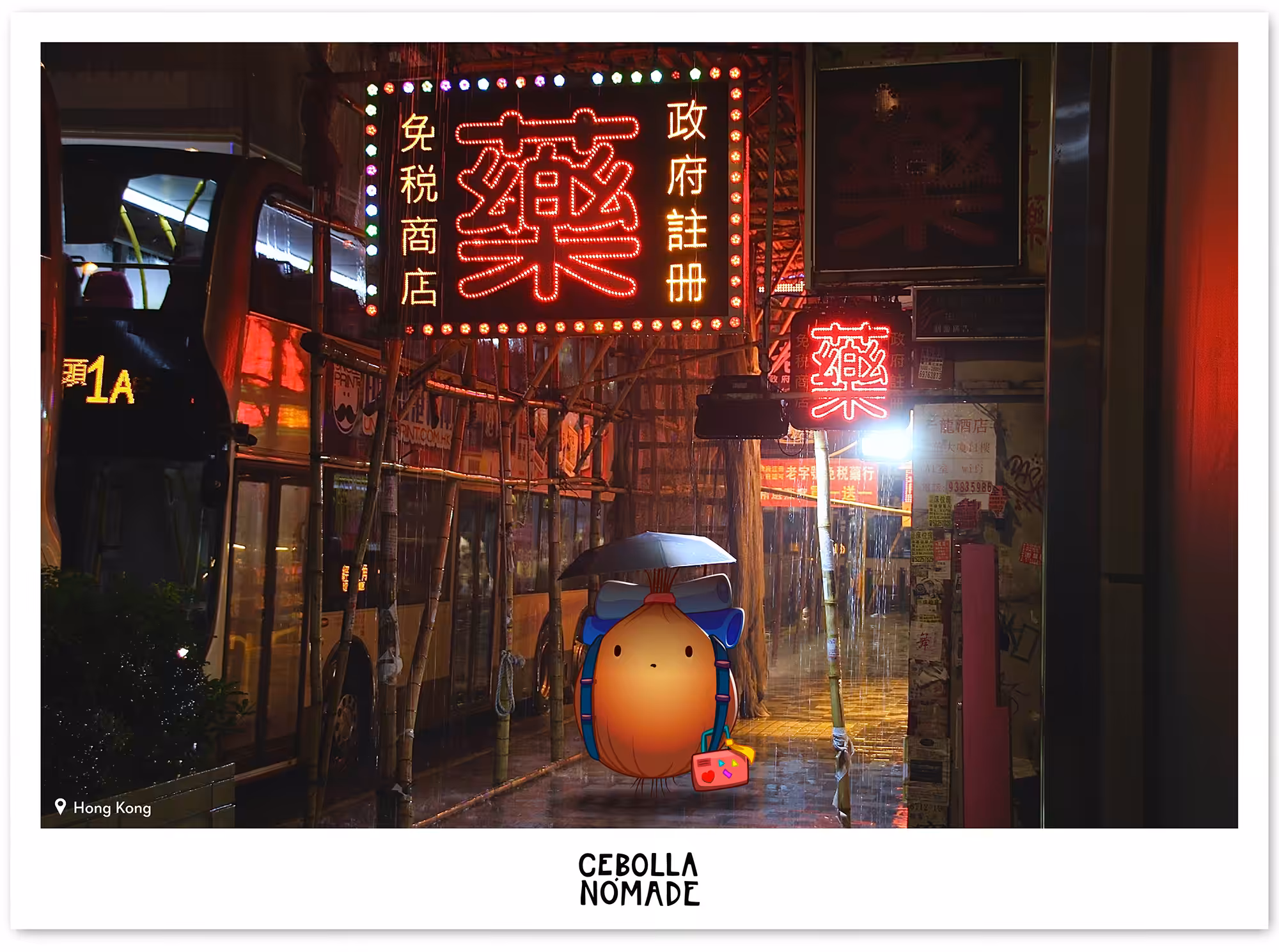 Nomad Onion Postcard #6 - Hong Kong
