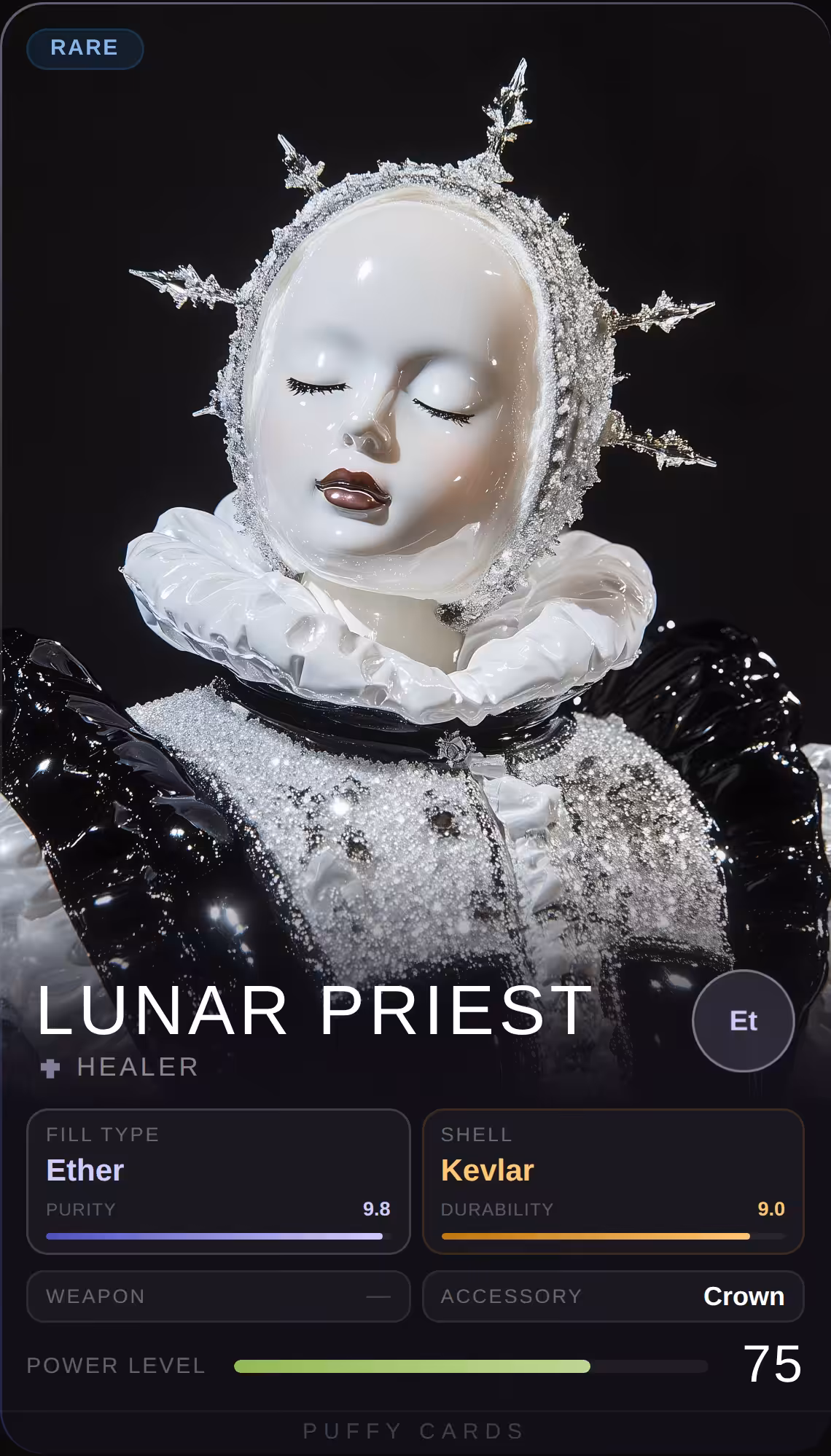 Puffy Cards: Lunar Priest