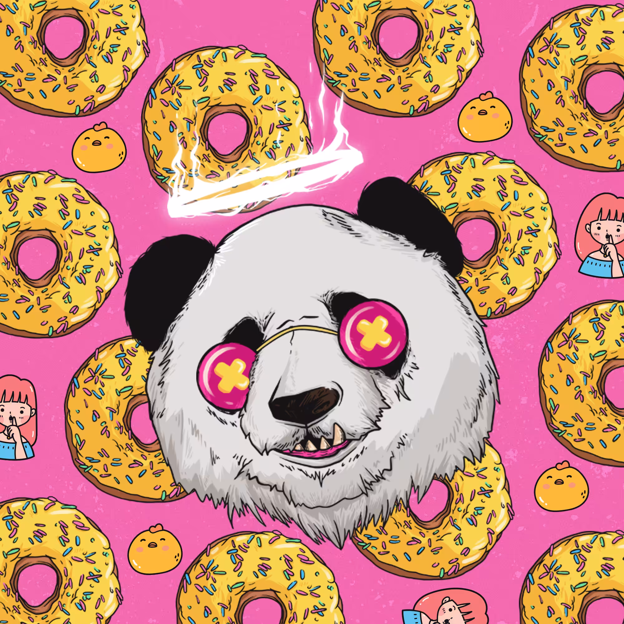 PANDA AND DONUTS!