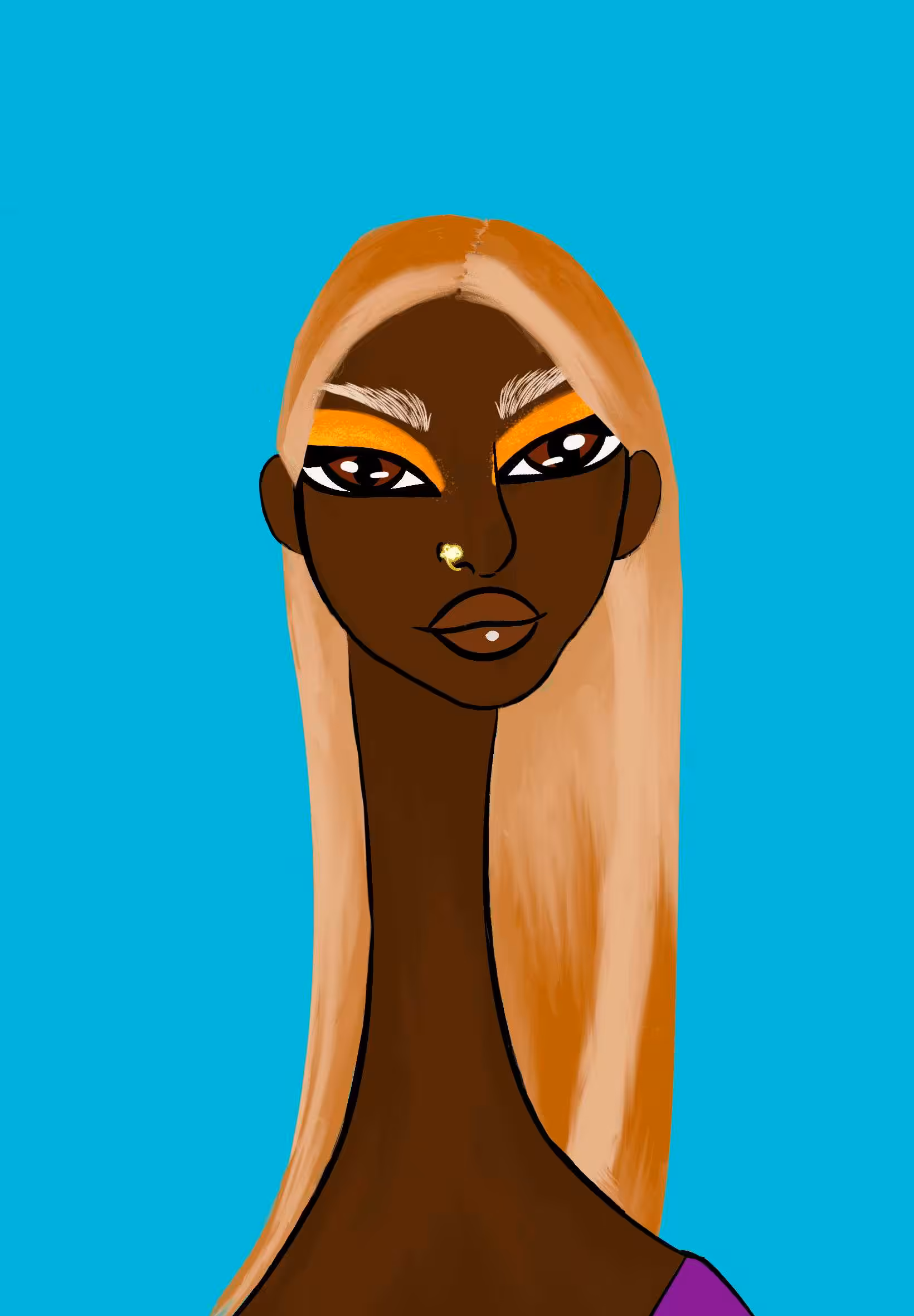 Long Neckie Lady #1262