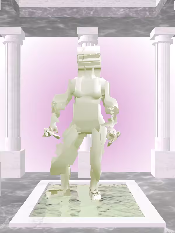 HeavenComputer: The Victorious Matte Green Woman #2663